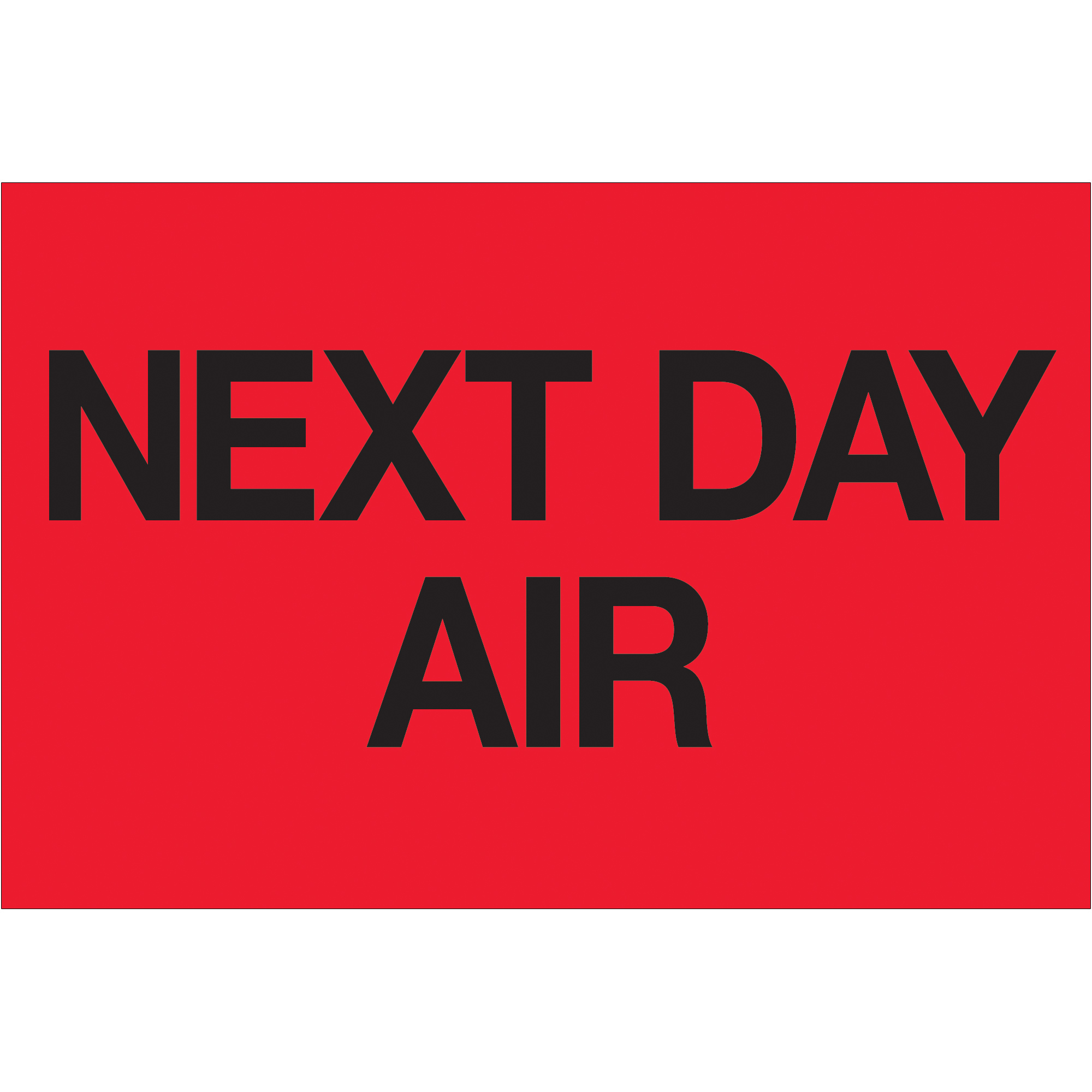 Tape Logic® Labels, "Next Day Air", 2" x 3", Fluorescent Red, 500/Roll