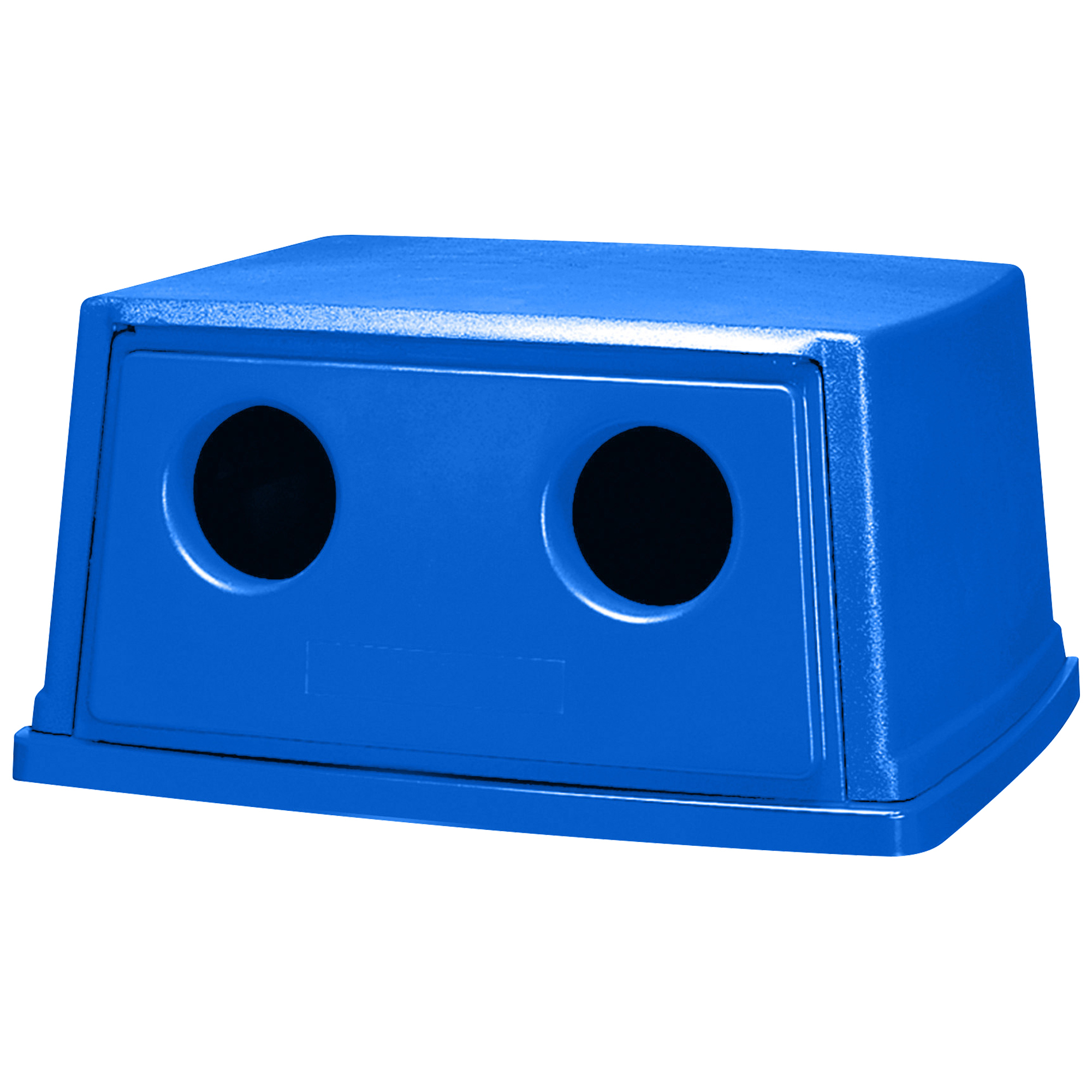Rubbermaid® Glutton® Recycling Container Lid, 56 Gallon, 26 5/8" x 23" x 13 1/2", Blue, 1/Each