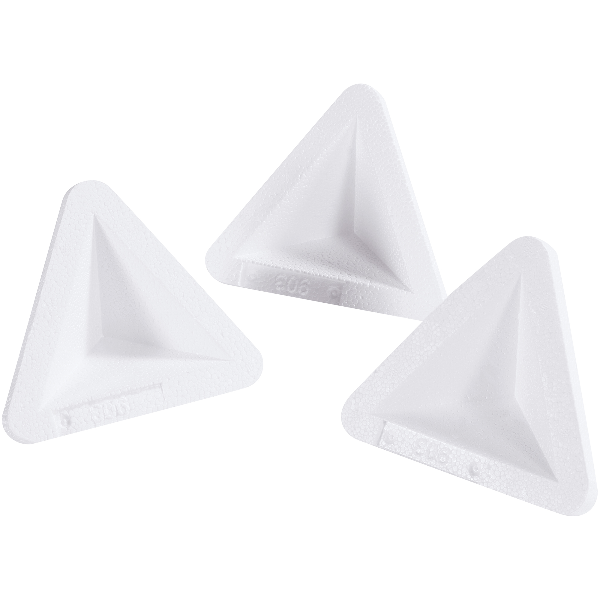 Foam Corners, 4 1/2" x 4 1/2" x 6 3/8", White, 500/Case