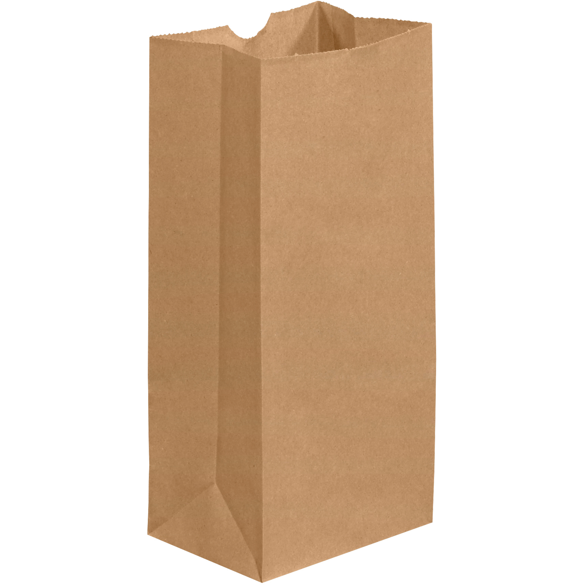 Grocery Bags, 5" x 3 1/4" x 9 3/4", Kraft, 500/Case