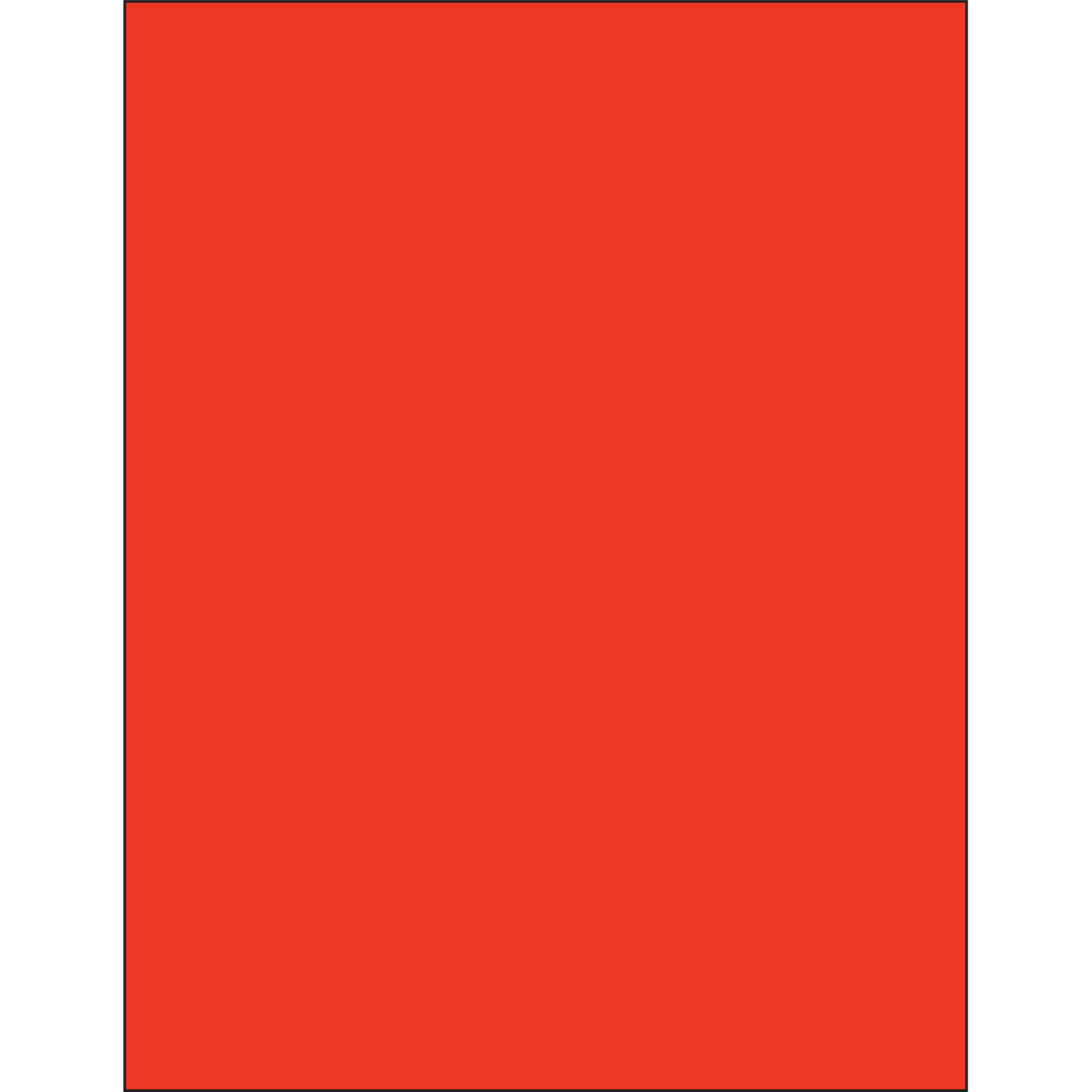 8 1/2 x 11" Red Rectangle Laser Labels 100 SHEETS