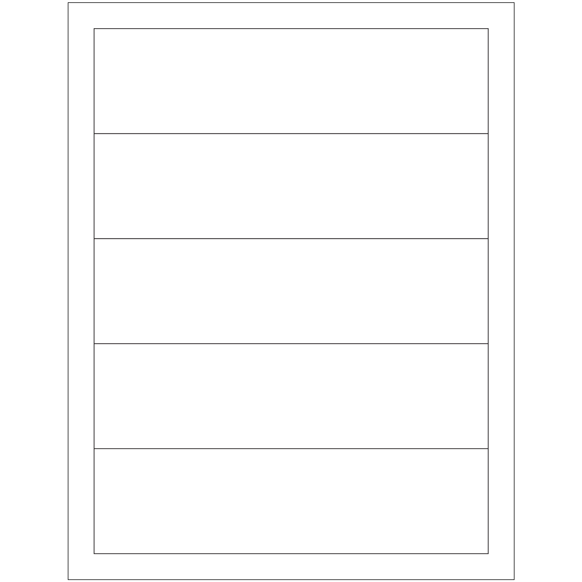Tape Logic® Rectangular Laser Labels, 7 1/2" x 2", White, 500/Case