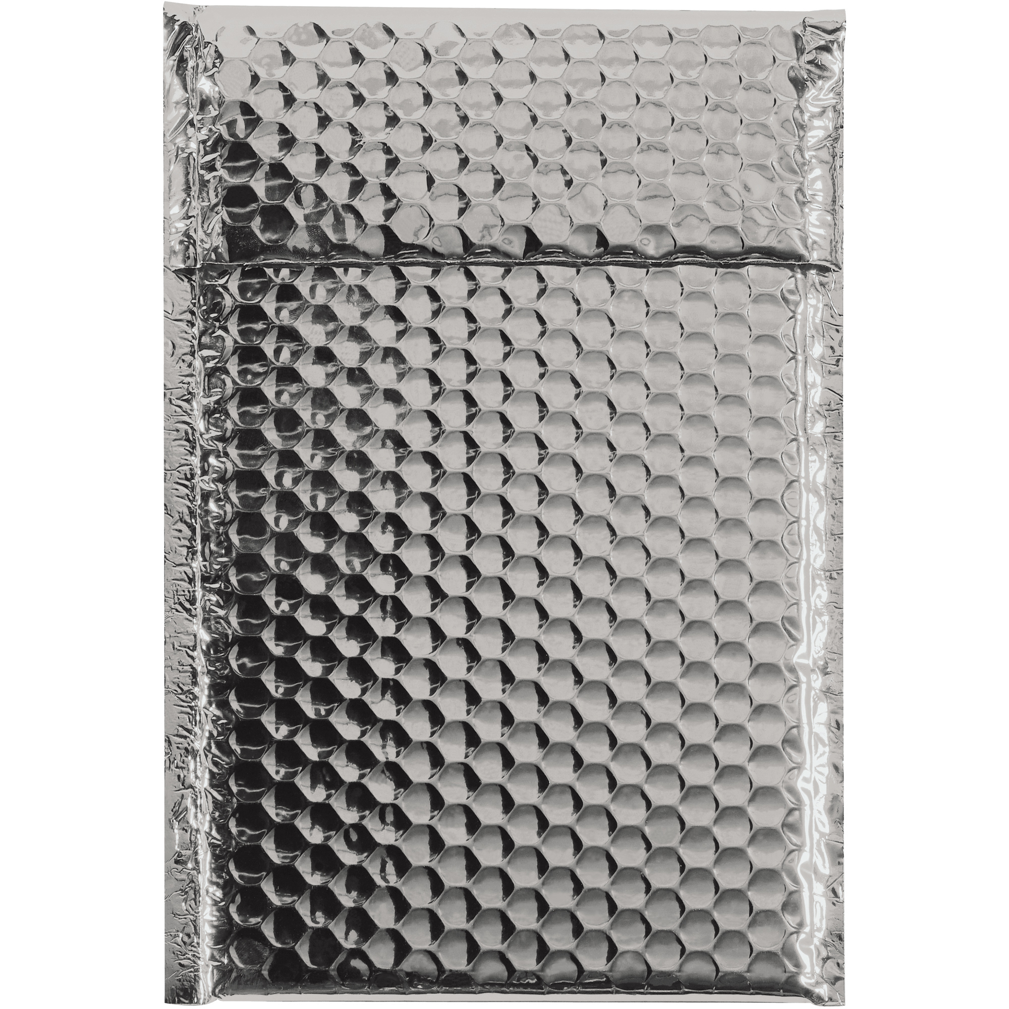 Glamour Bubble Mailers, 7 1/2" x 11", Silver, 72/Case