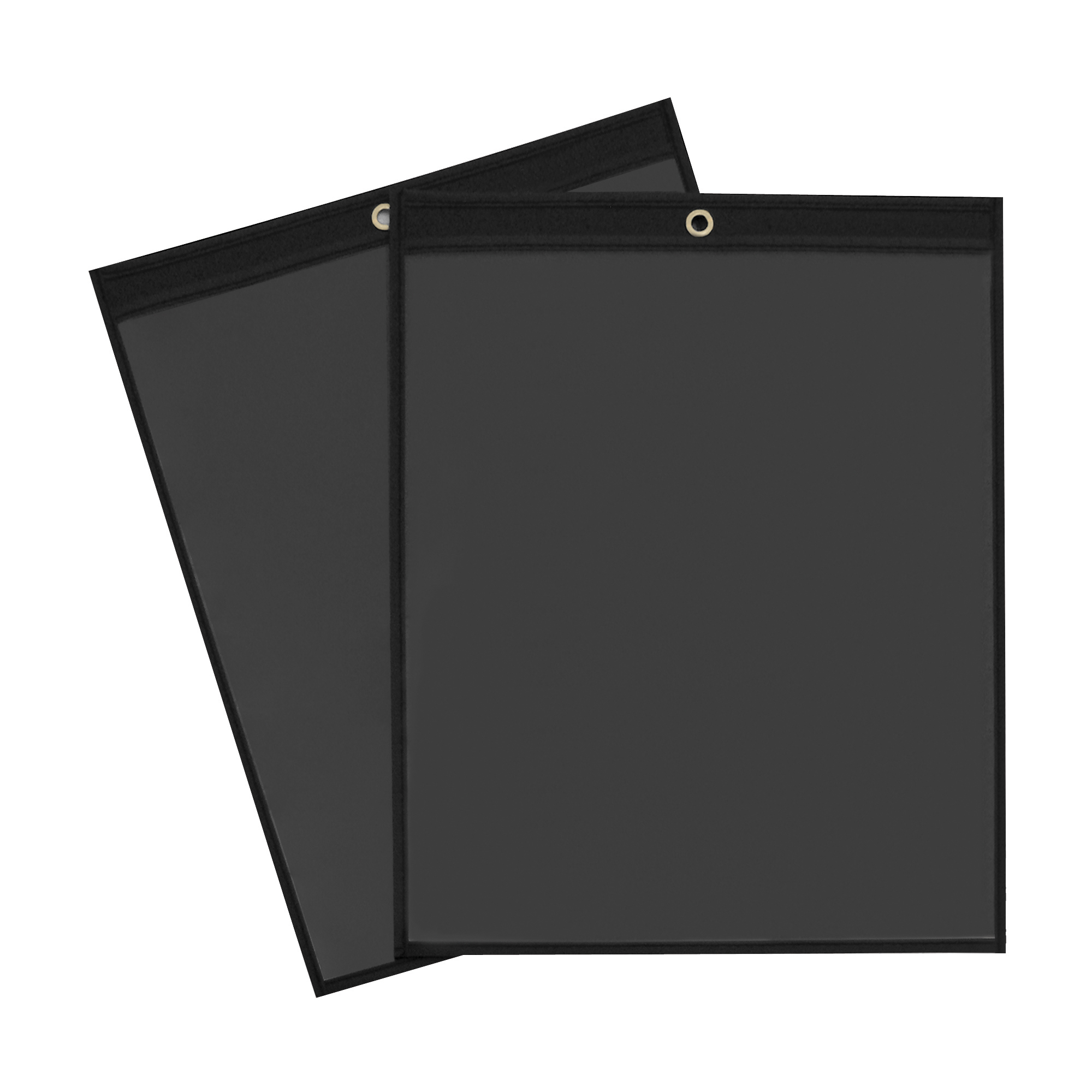 Solid Back Job Ticket Holders, 8 1/2" x 11", Black, 25/Case
