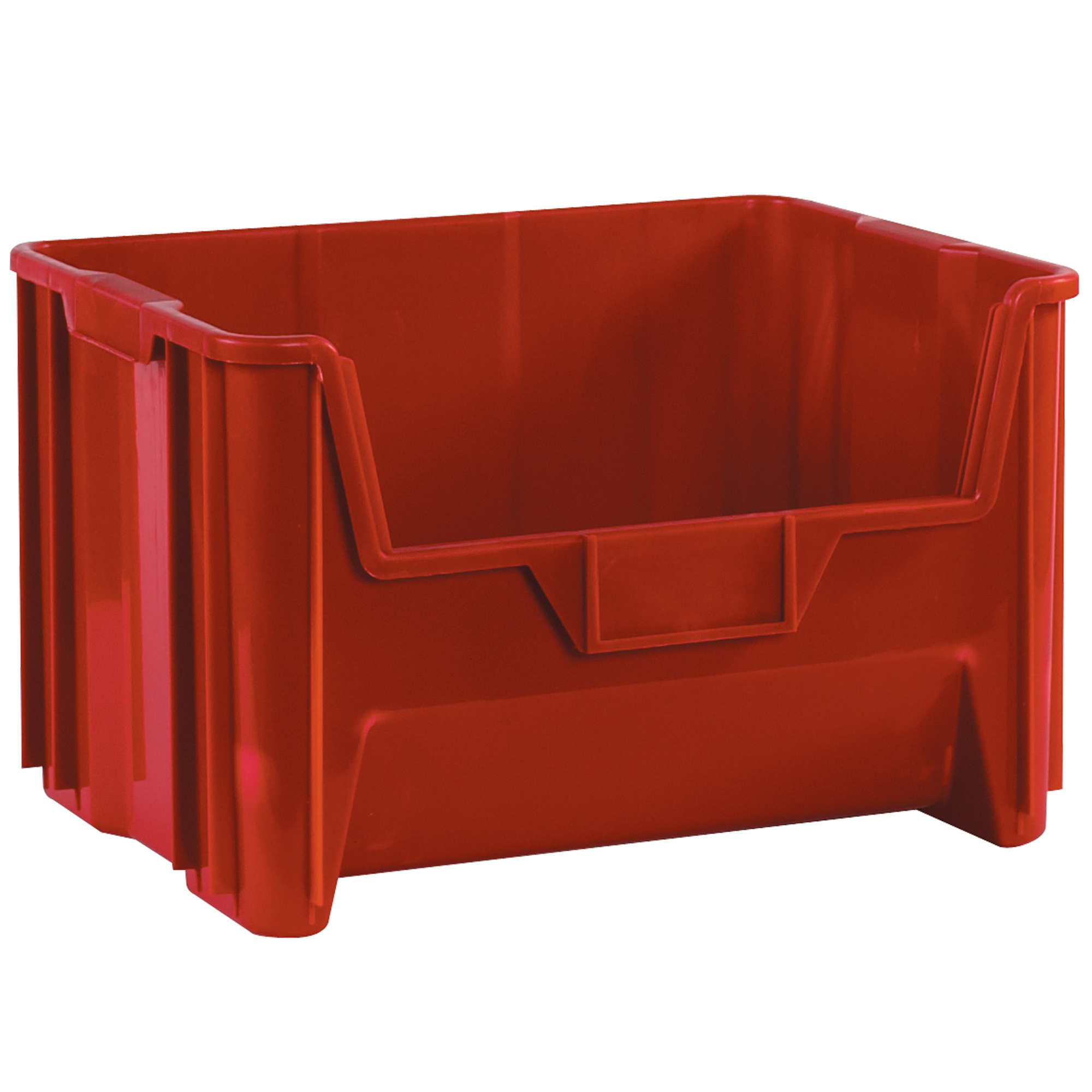 Giant Stackable Bins, 19 7/8" x 15 1/4" x 12 7/16", Red, 3/Case