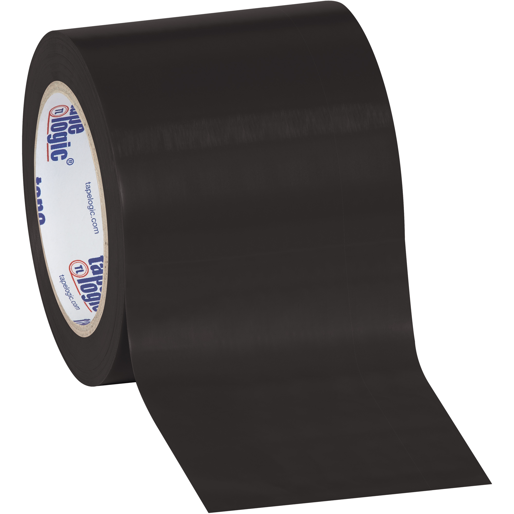 Tape Logic® Solid Vinyl Safety Tape, 6.0 Mil, 4" x 36 yds., Black, 12/Case