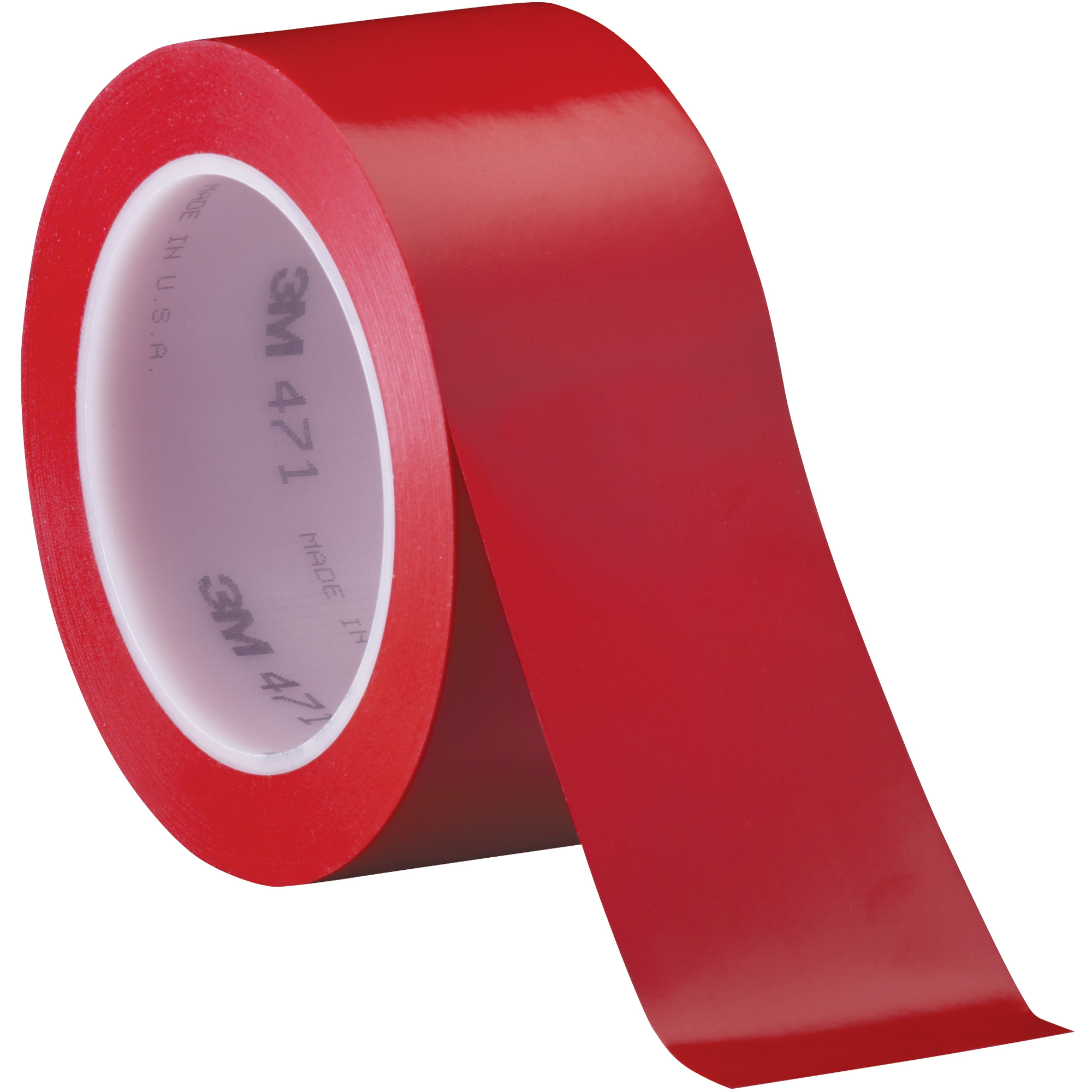 3M™ 471 Vinyl Tape, 5.2 Mil, 2" x 36 yds., Red, 3/Case