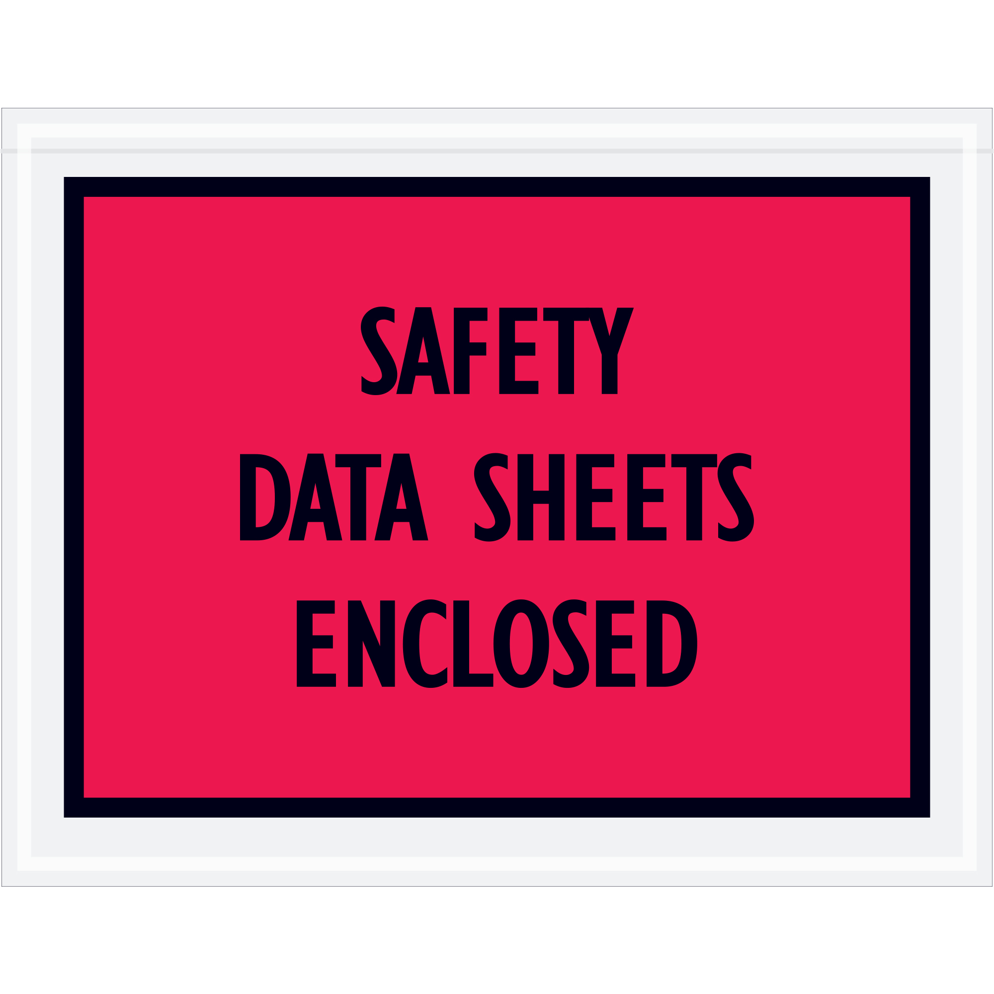 Tape Logic® "Safety Data Sheets Enclosed" Envelopes, 5 1/2", Red, 1000/Case