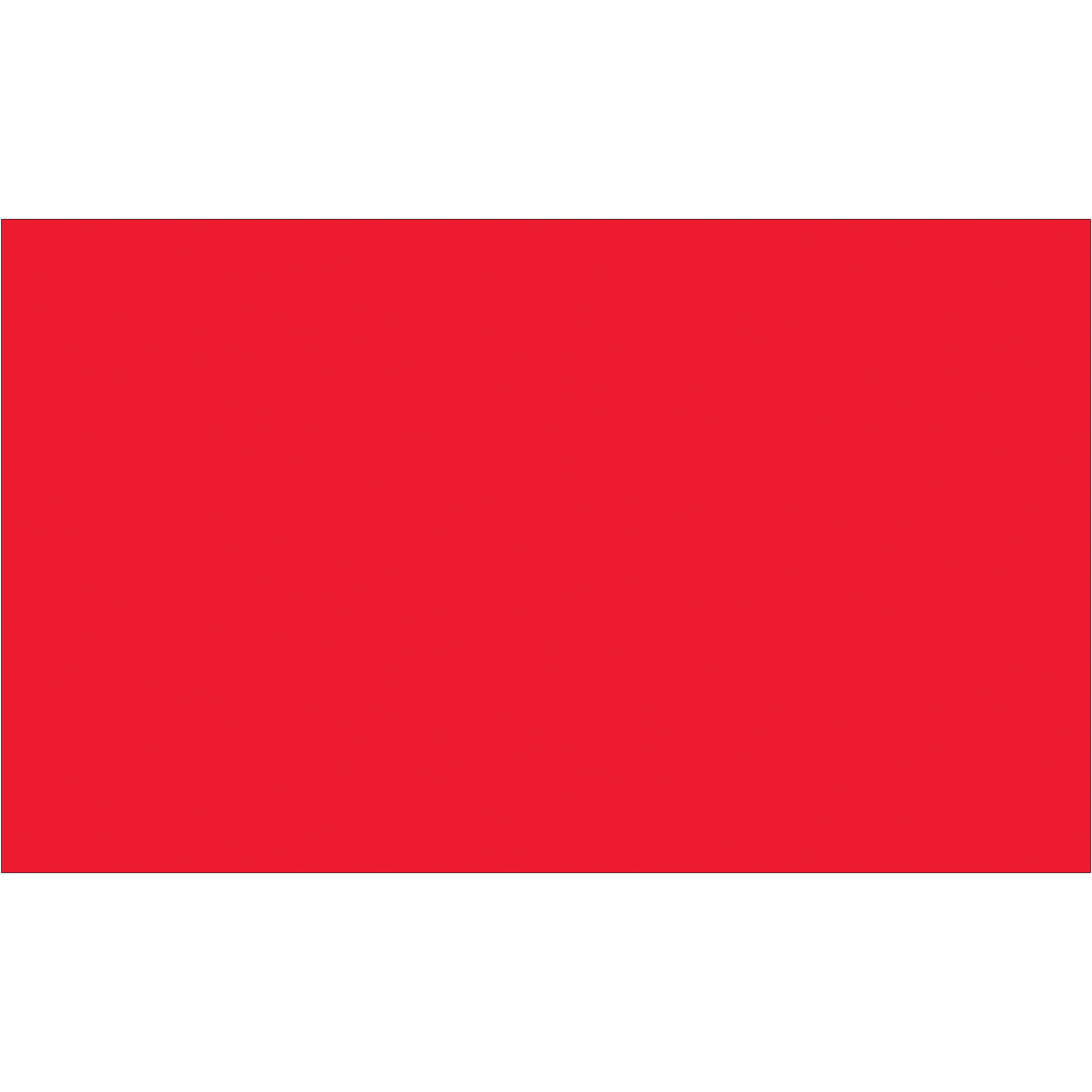 Tape Logic® Inventory Rectangle Labels, 3" x 5", Fluorescent Red, 500/Roll