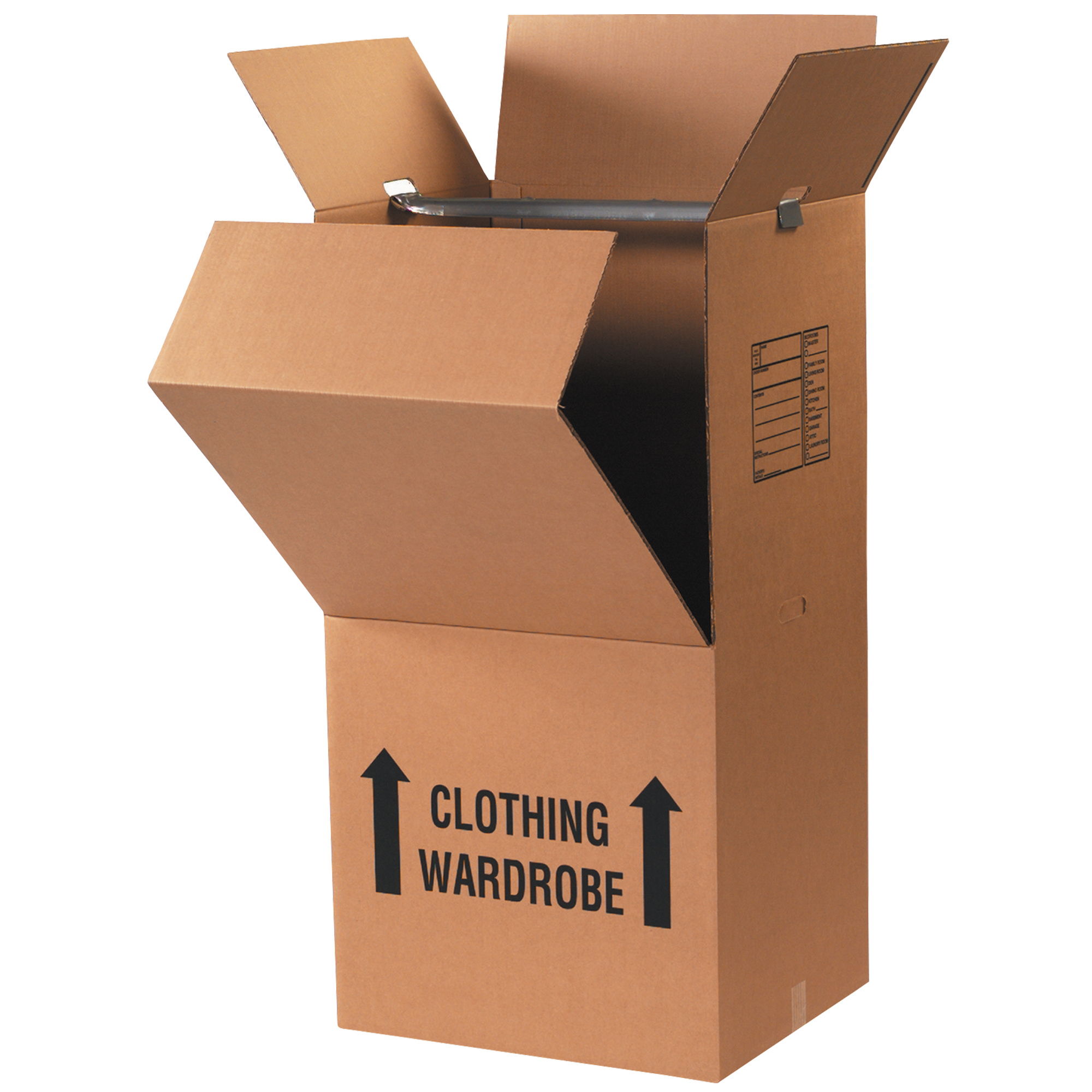 Wardrobe Box Combo Pack, Kraft, 3/Case