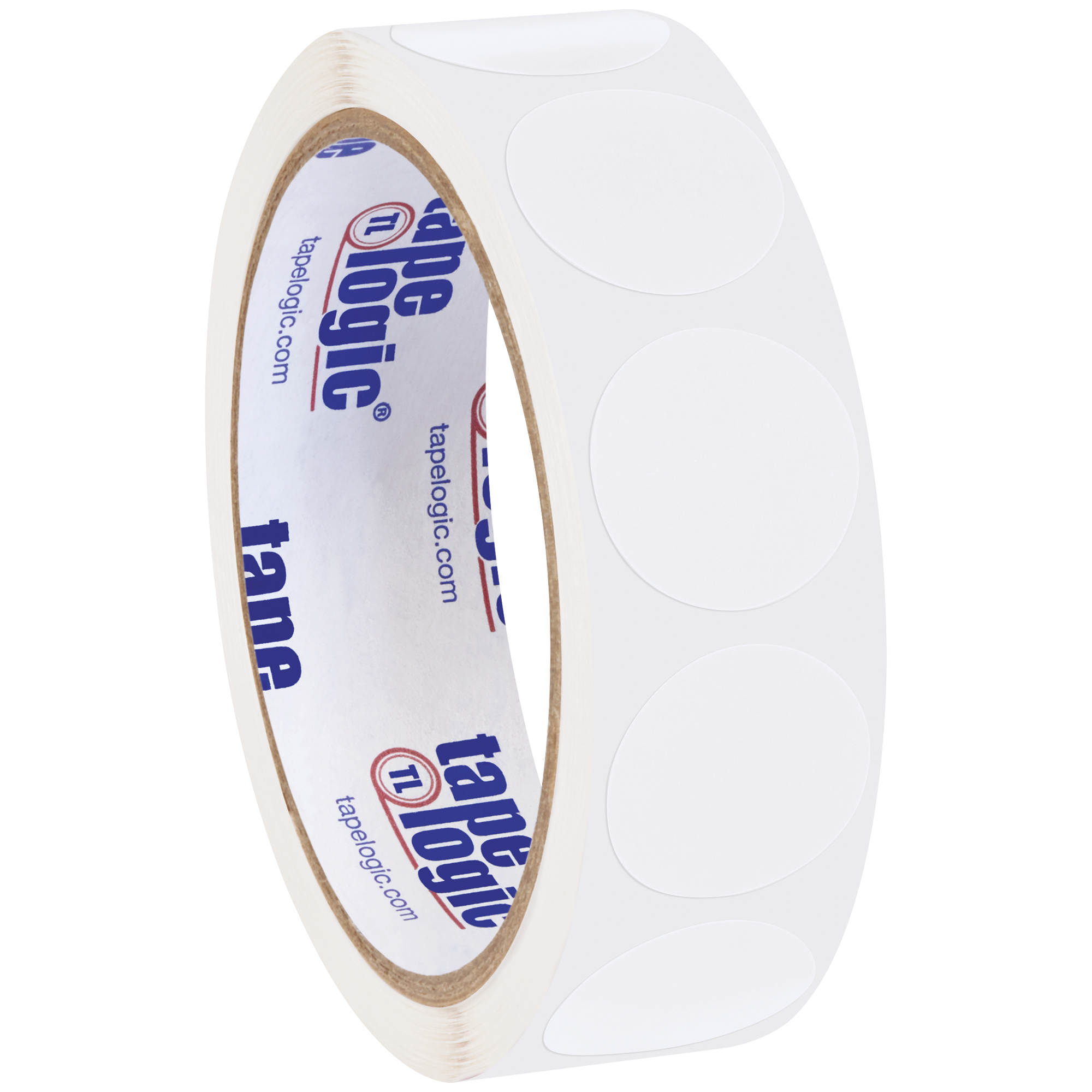 Tape Logic® Removable Labels, 1" Circles, Clear, 500 /Roll
