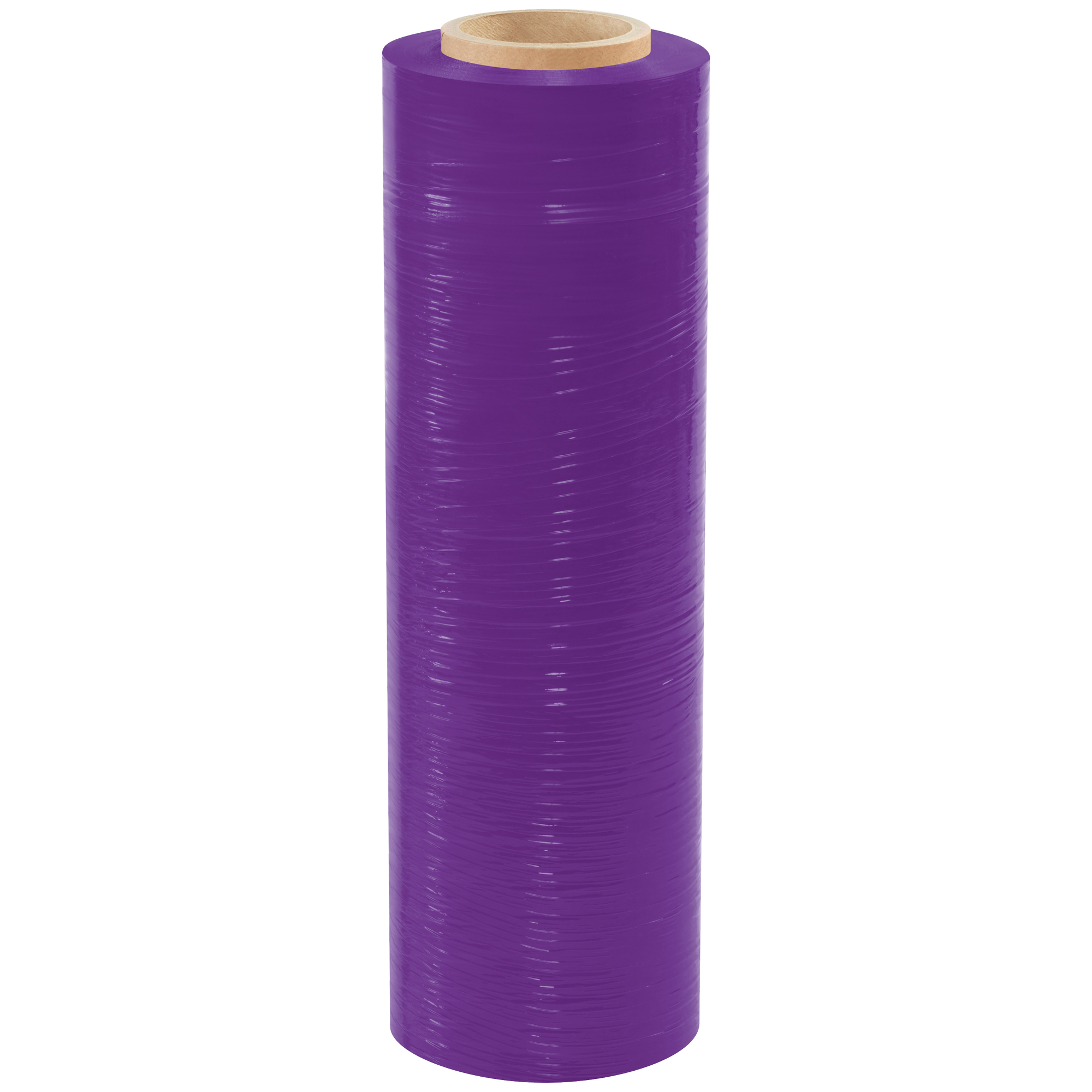 Cast Hand Stretch Film, 18" x 80 Gauge x 1500', Purple, 4/Case