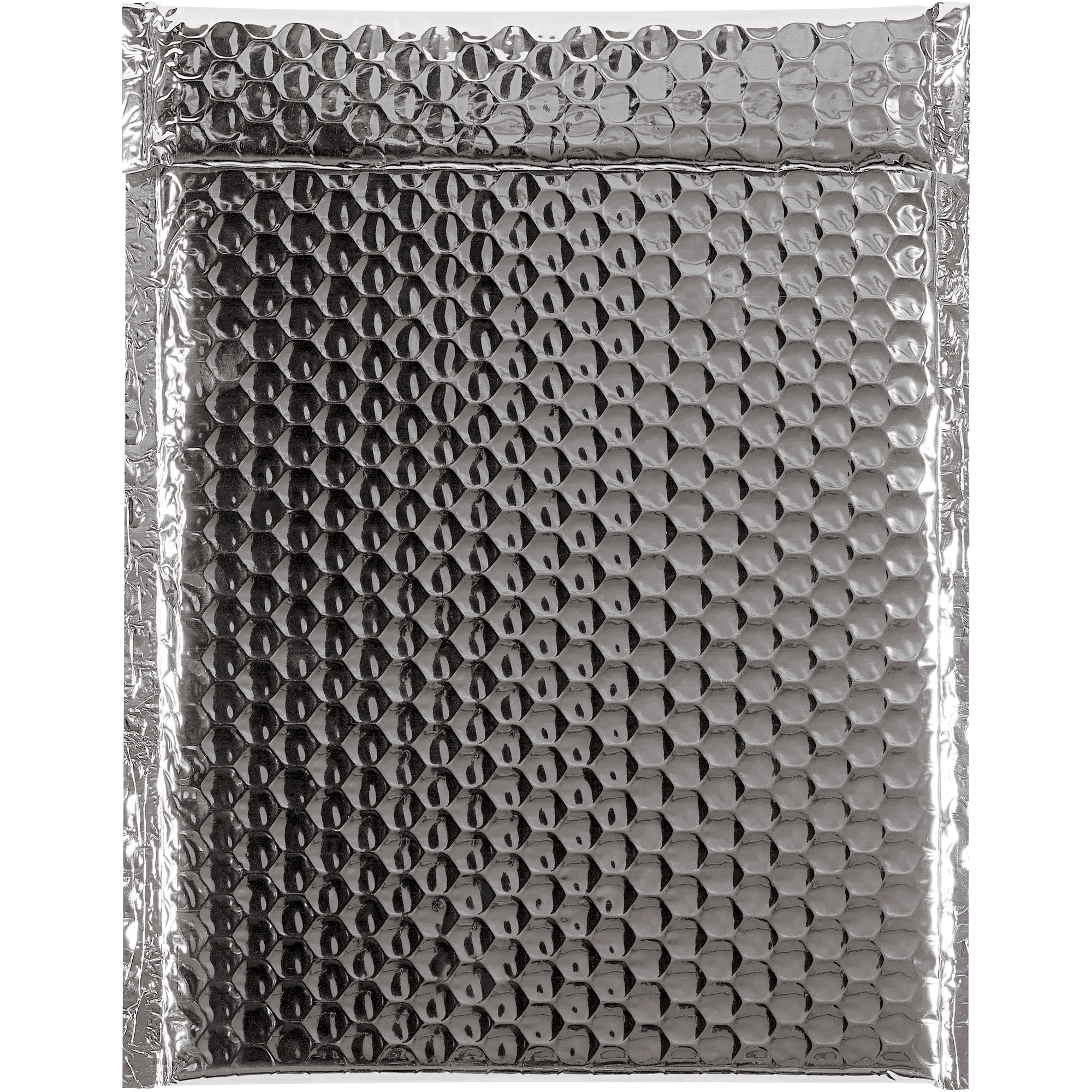 Glamour Bubble Mailers, 9" x 11 1/2", Silver, 100/Case