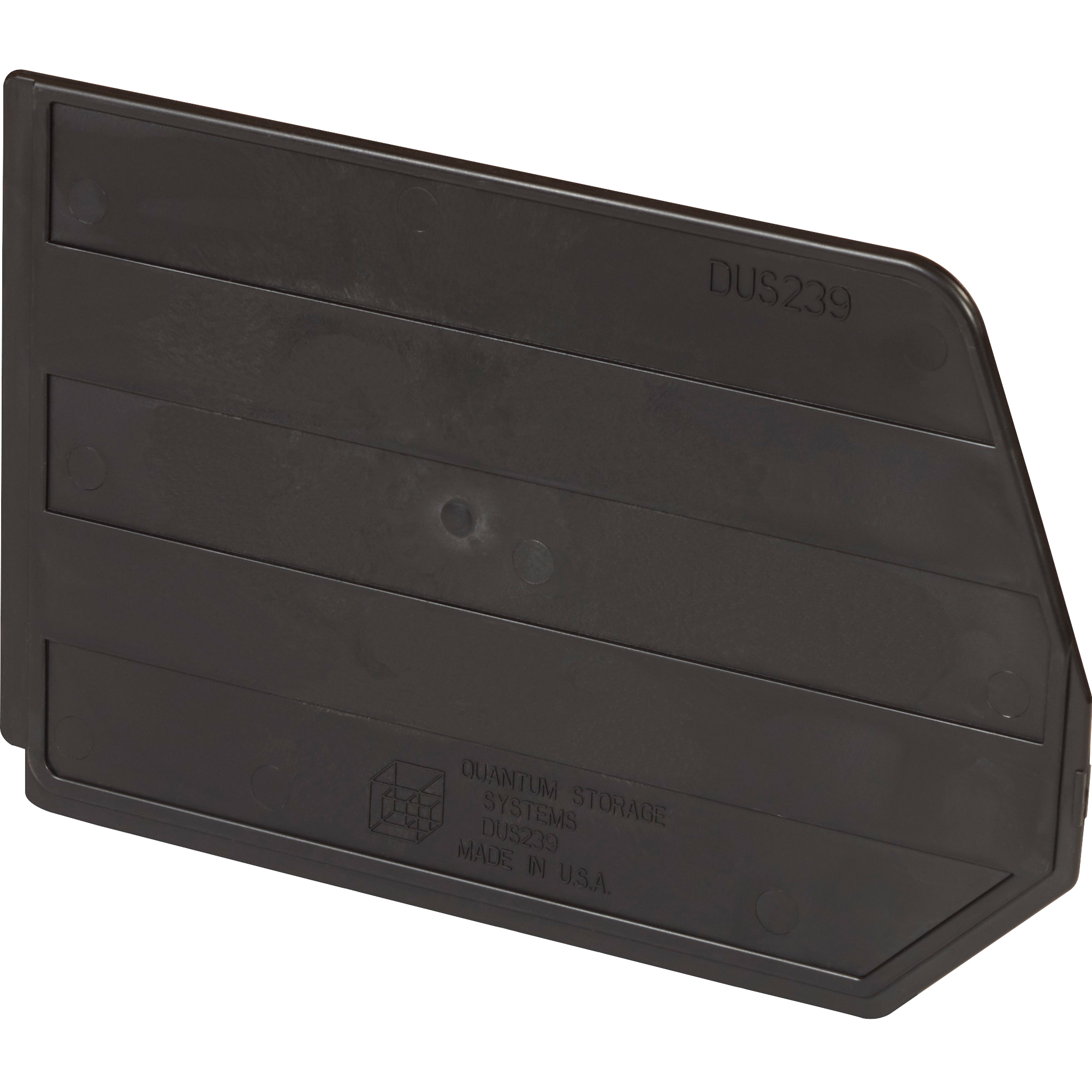 Stack & Hang Bin Dividers, 9 7/8" x 6 3/4", Black, 6/Case