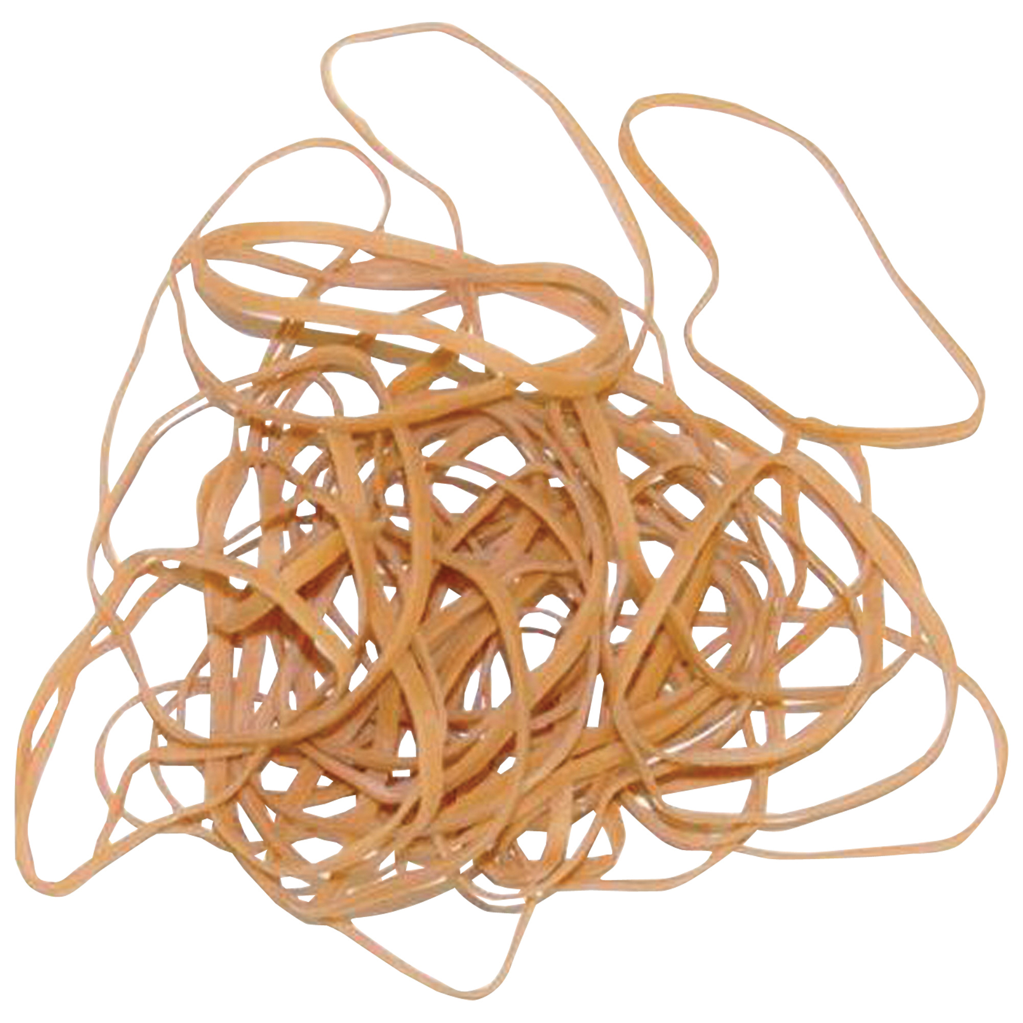 Rubber Bands, Bulk, 1/8" x 3 1/2", Brown, 5Lbs./Case
