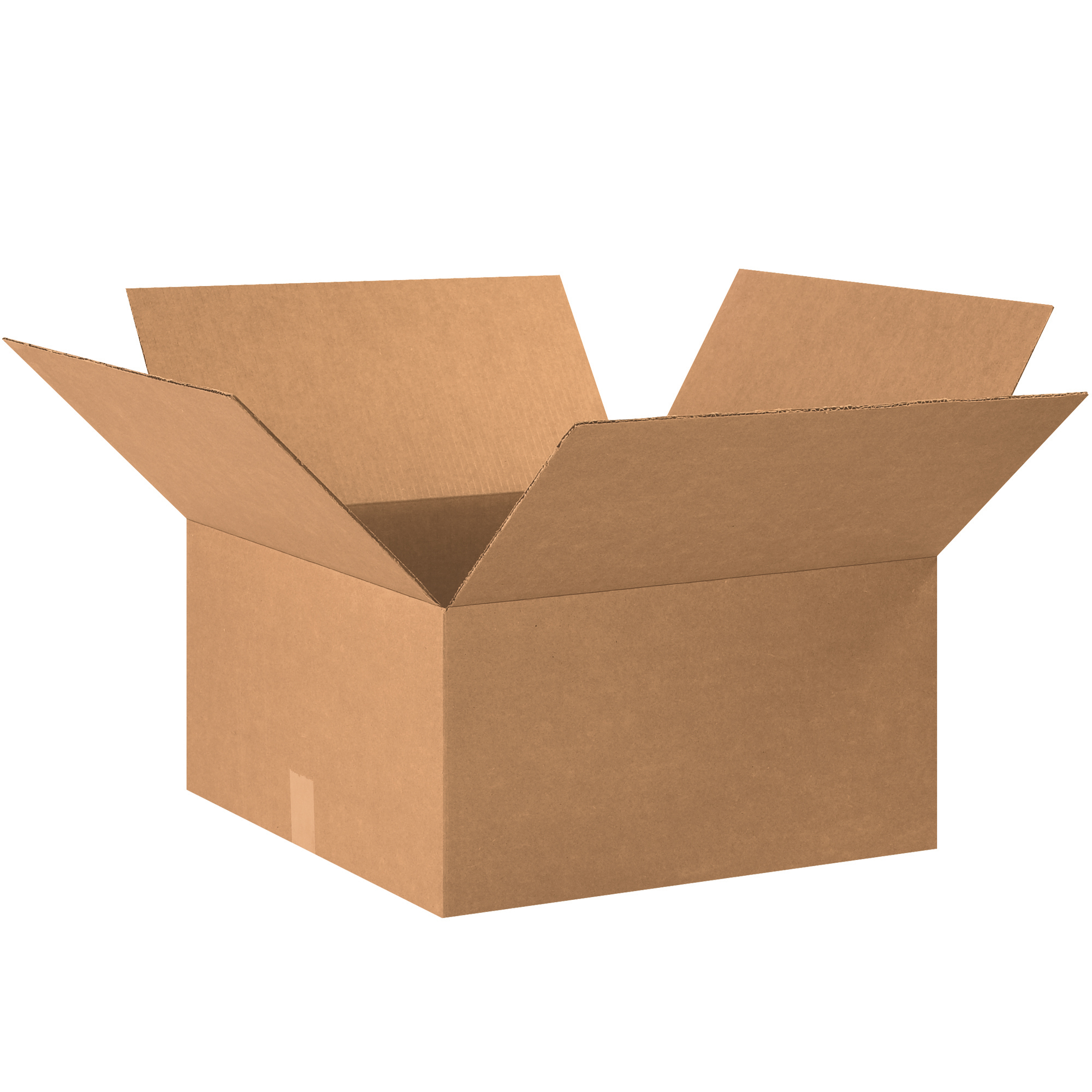 Corrugated Boxes, 20" x 20" x 10", Kraft, 15/Bundle; 150/Skid