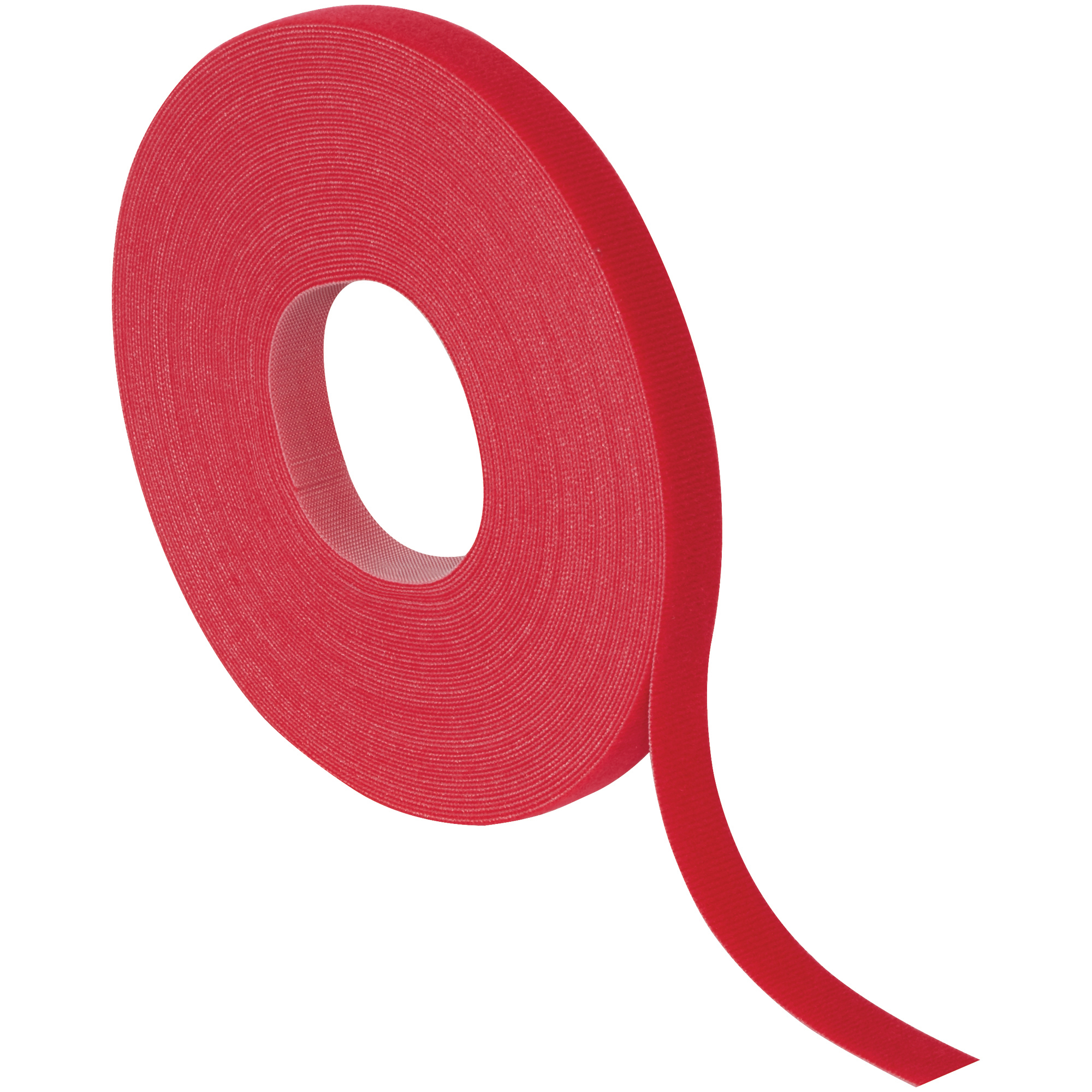 Velcro® Self-Grip Straps, 3/4" x 75', Red, 1/Case