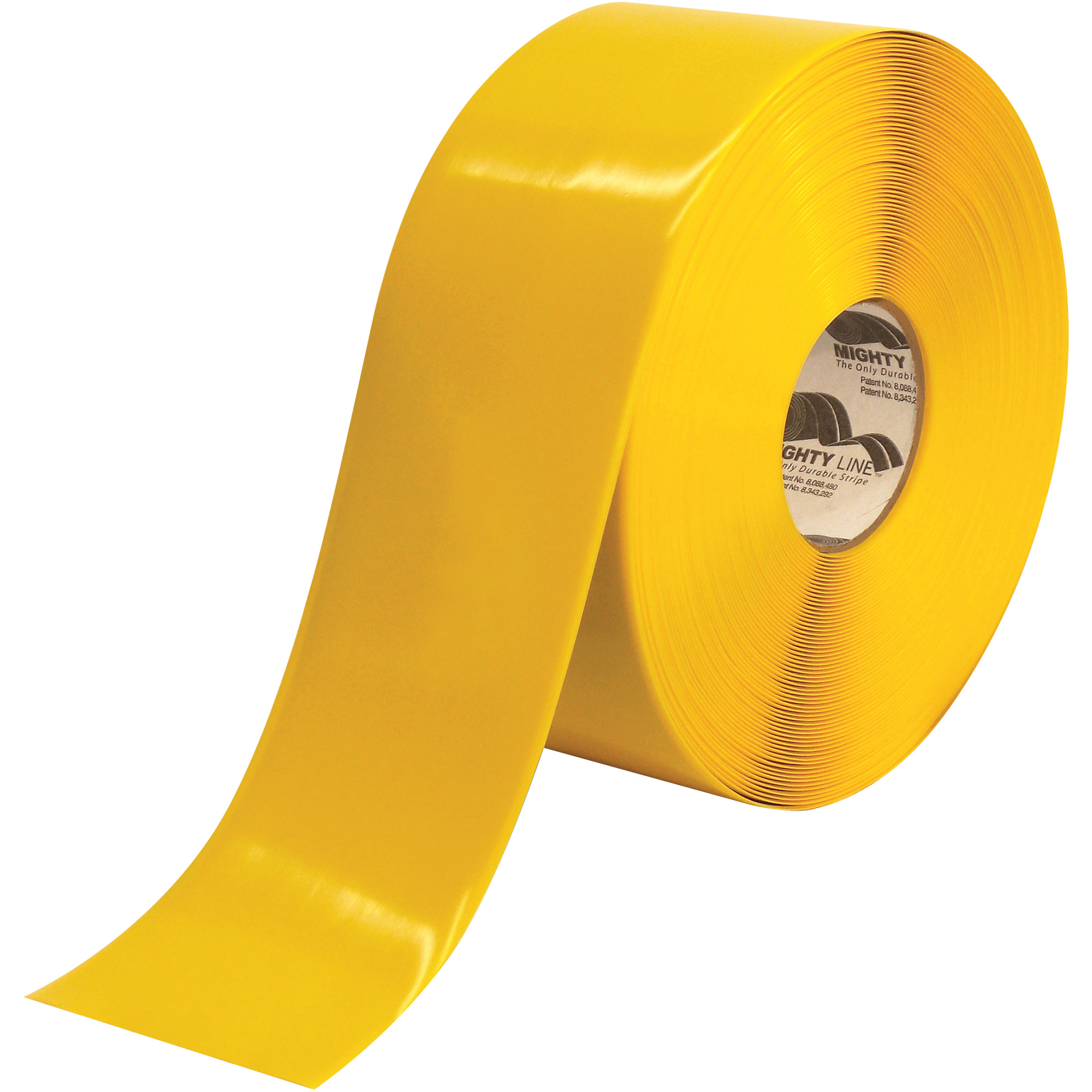 Mighty Line™ Deluxe Safety Tape, 60 Mil PVC, 4" x 100', Yellow, 1/Case