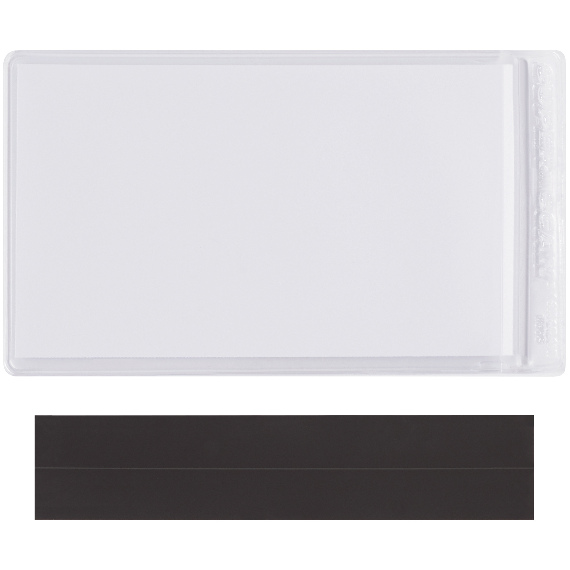 SUPERSCAN® Magnetic Vinyl Envelopes, 3" x 5", Clear, 50/Case