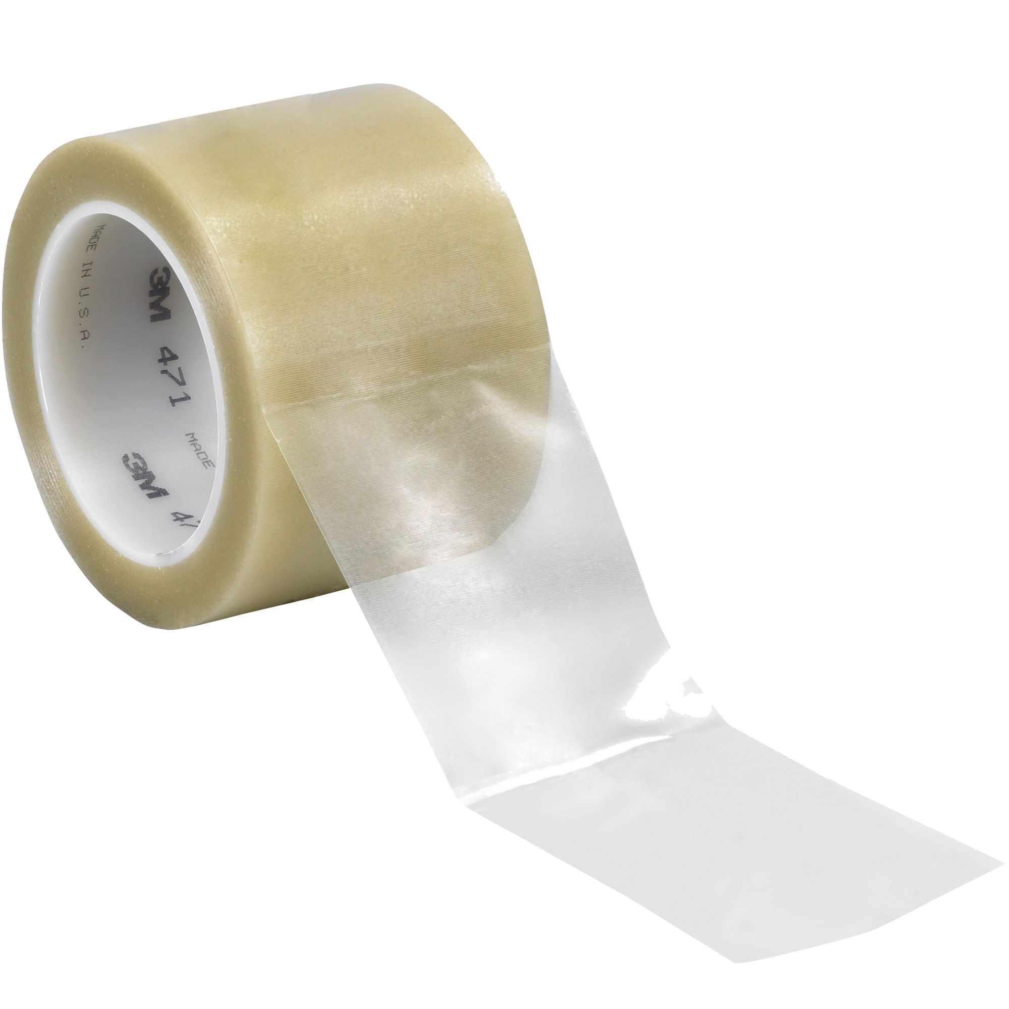 3M™ 471 Vinyl Tape, 5.2 Mil, 3" x 36 yds., Clear, 12/Case
