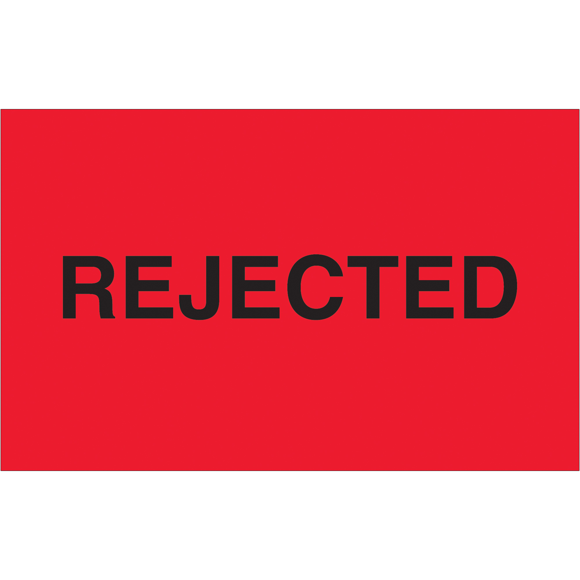 Tape Logic® Labels, "Rejected", 1 1/4" x 2", Fluorescent Red, 500/Roll