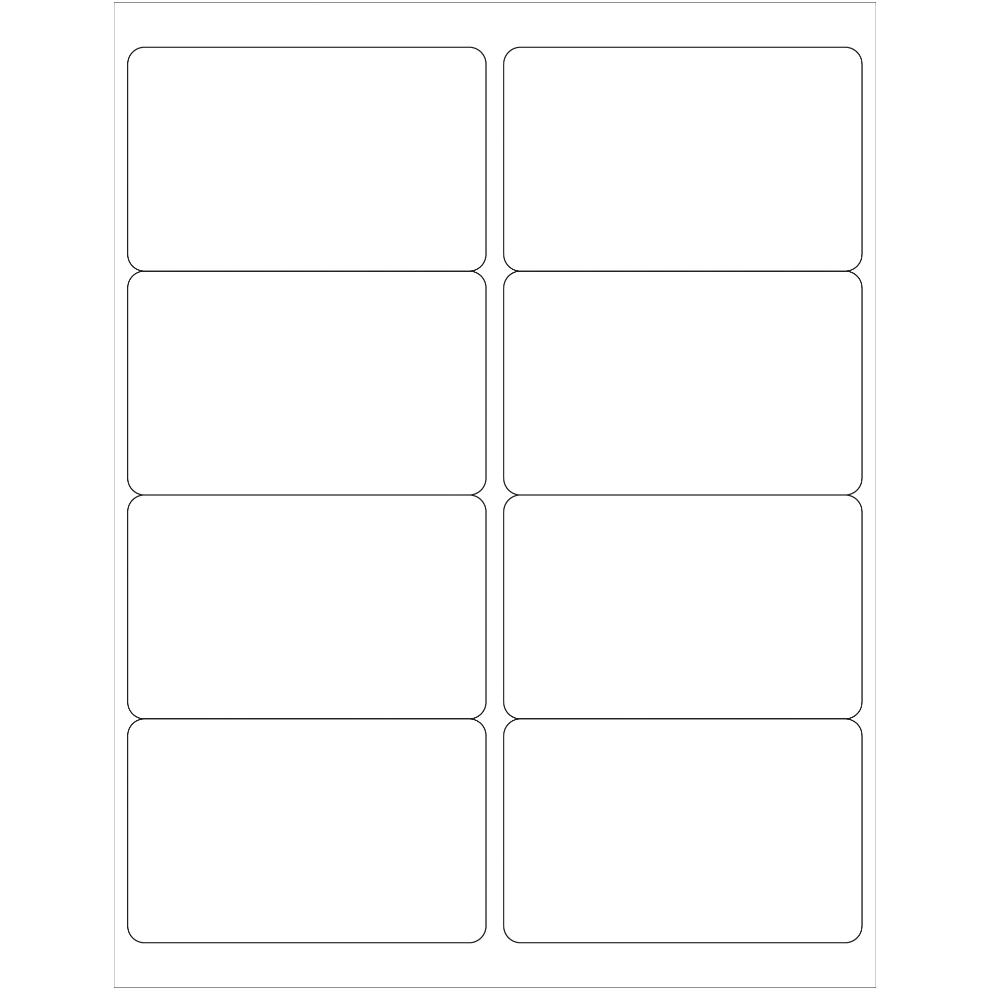 Tape Logic® Laser Labels, Rectangle, 4" x 2 1/2", White, 800/Case
