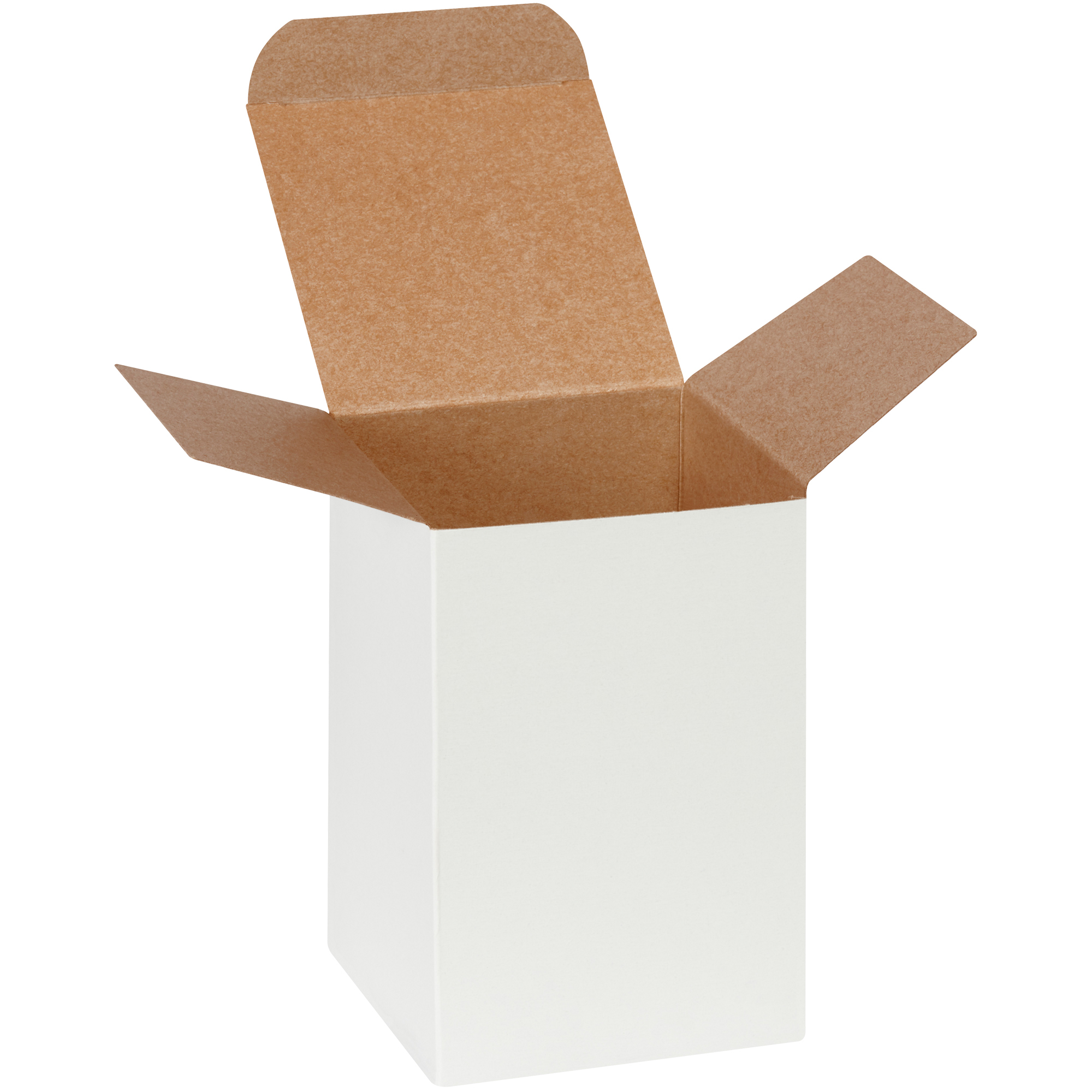 Reverse Tuck Folding Cartons, 4" x 4" x 6", White, 250/Case