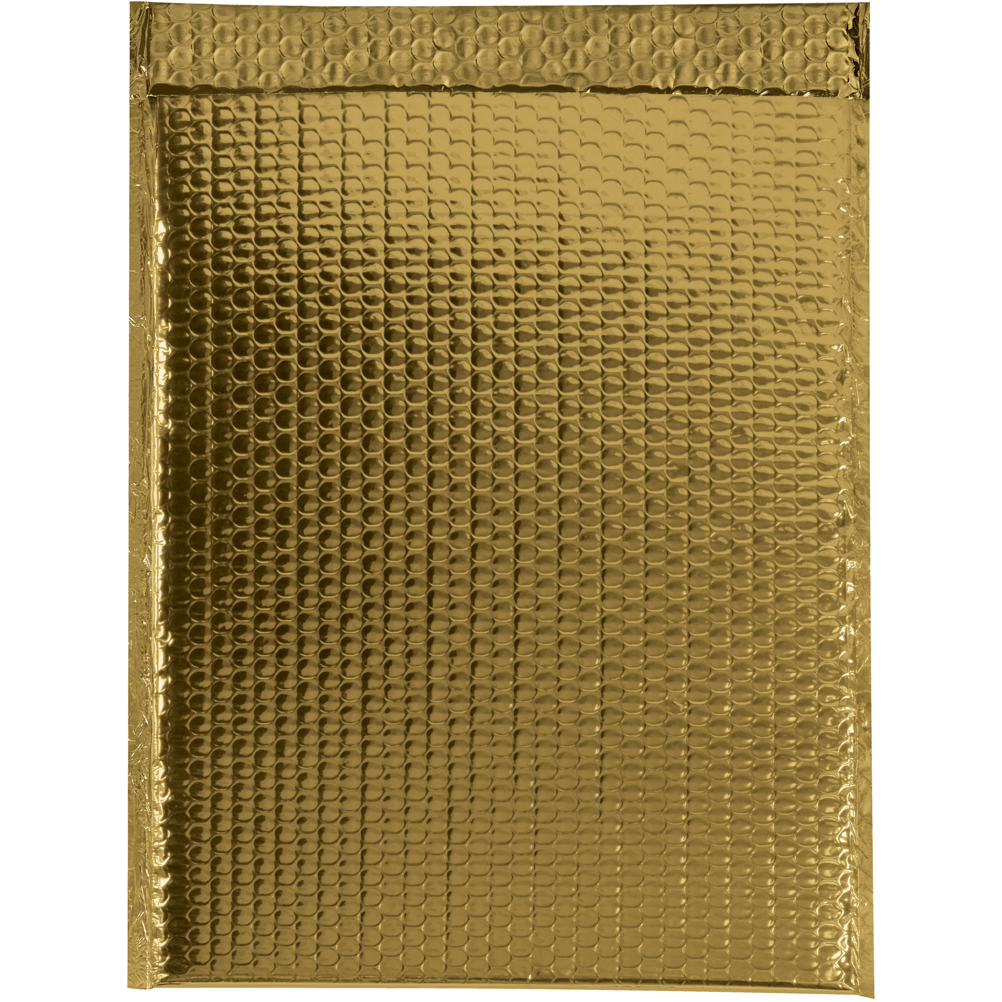 Glamour Bubble Mailers, 13" x 17 1/2", Gold, 100/Case