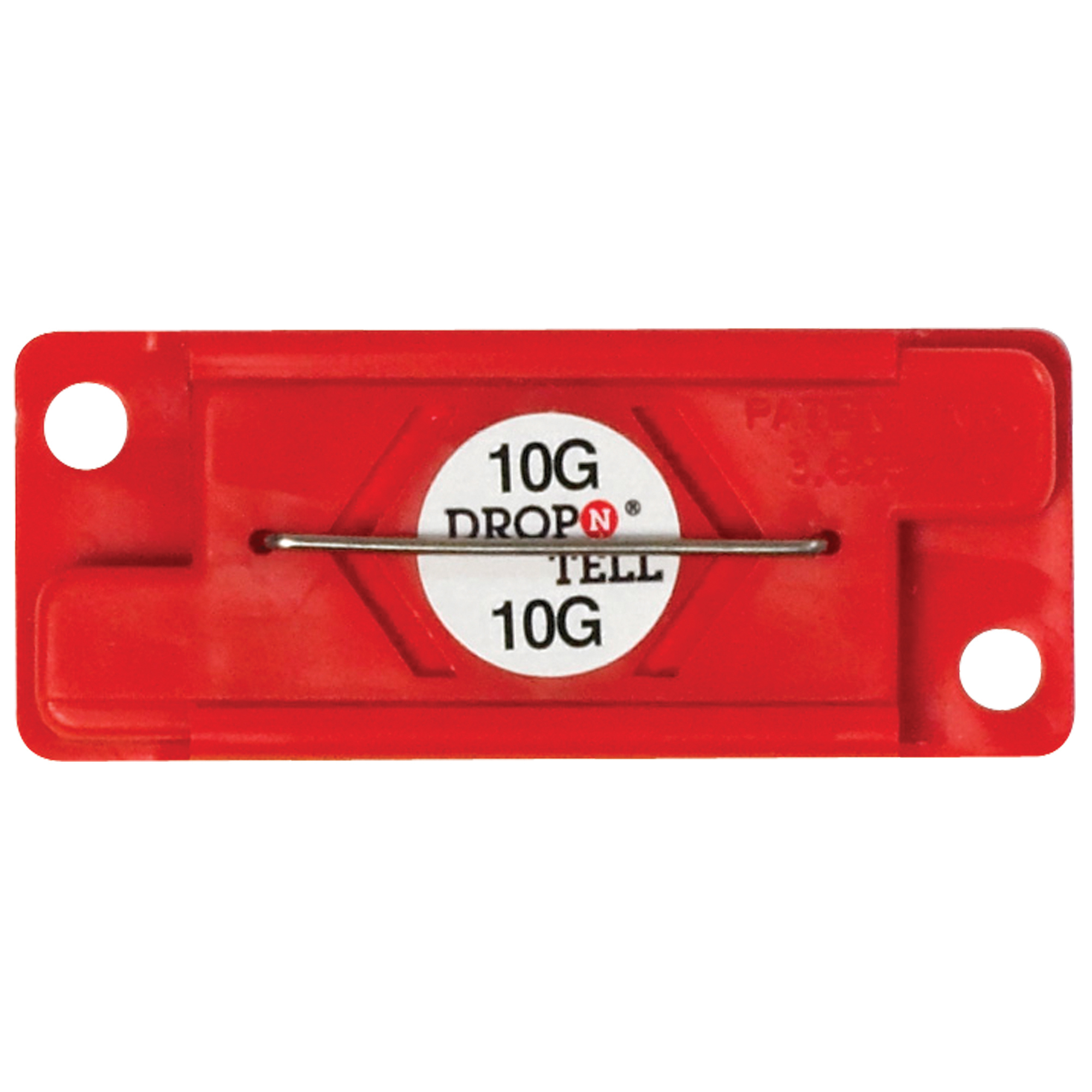 Drop-N-Tell® Indicator, 10G, Red, 25/Case