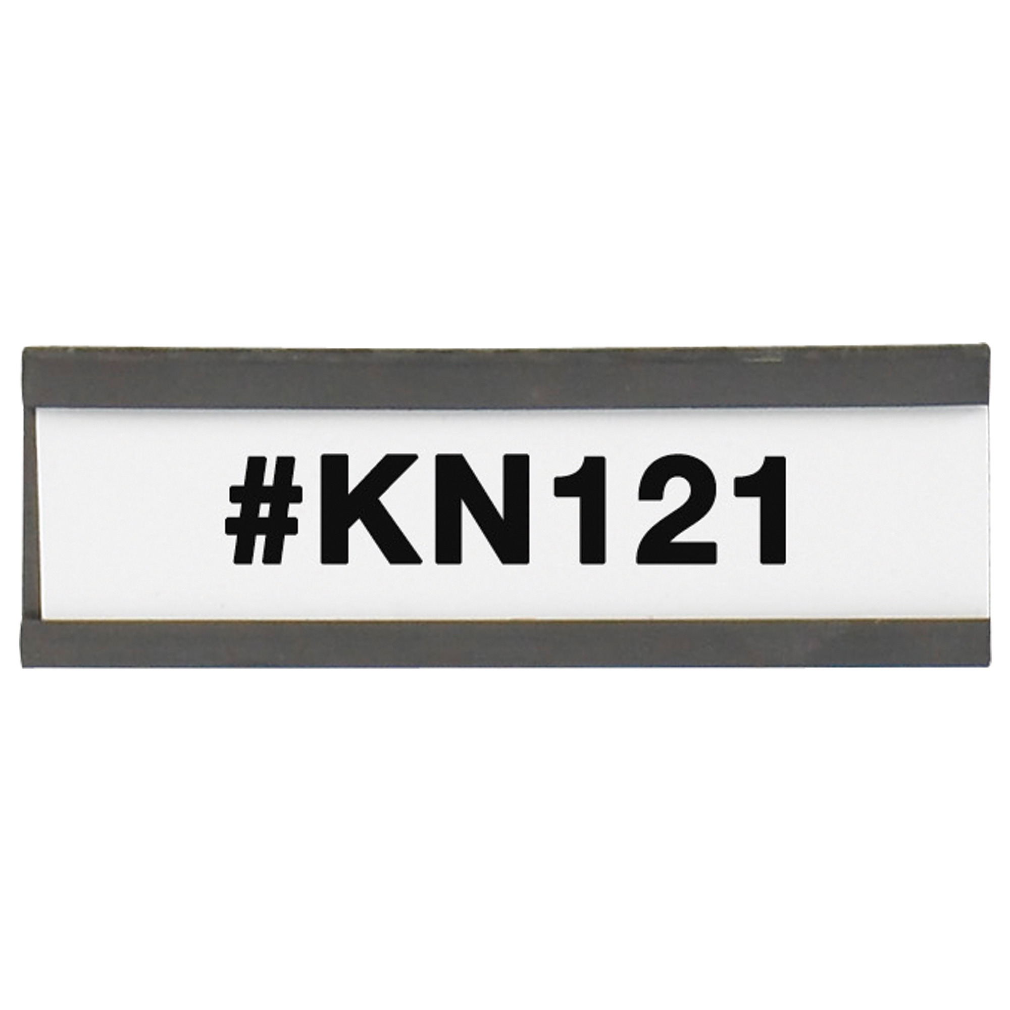 Magnetic "C" Channel Cardholders, 1" x 3", Black, 25/Case