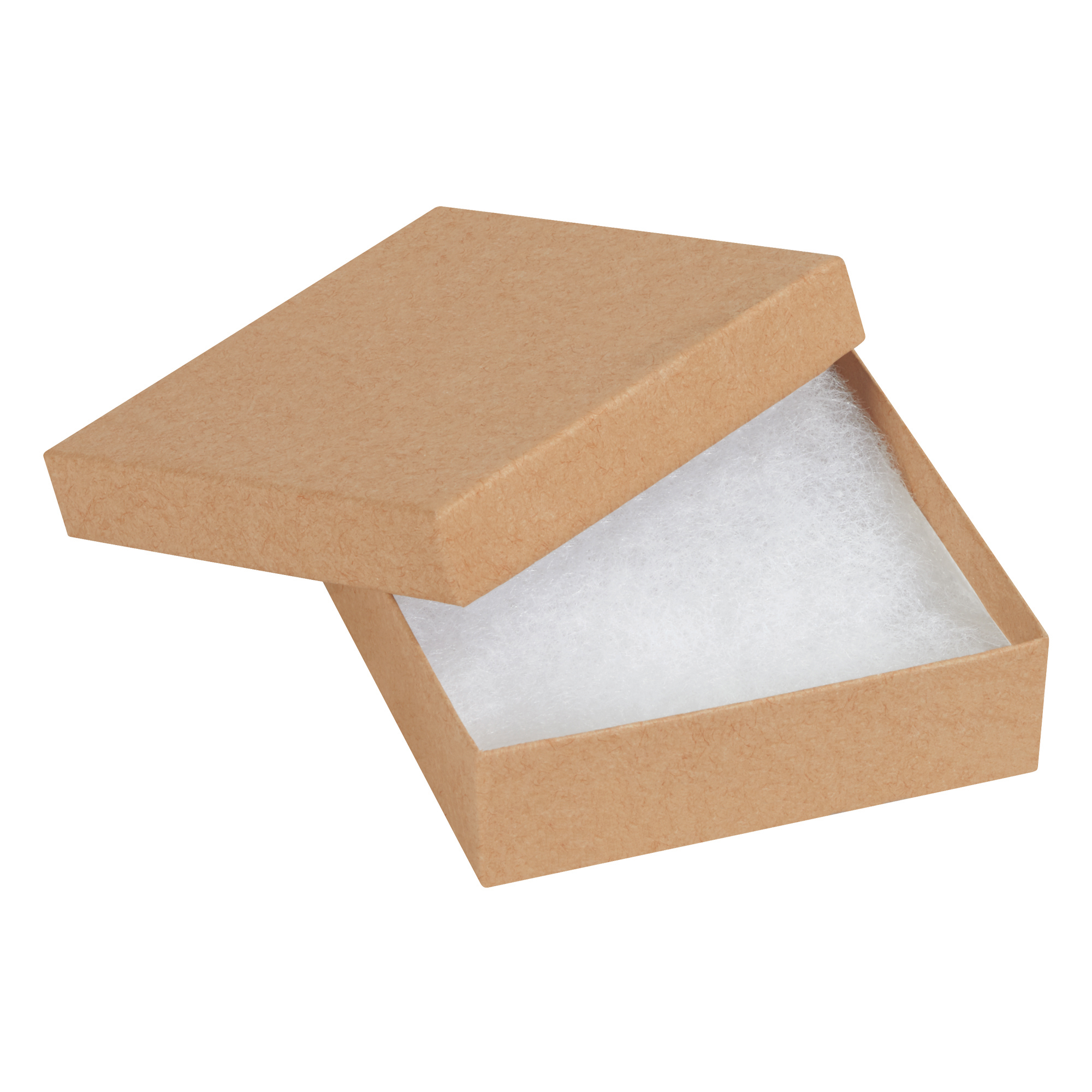 Jewelry Boxes, 3 1/2" x 3 1/2" x 1", Kraft, 100/Case