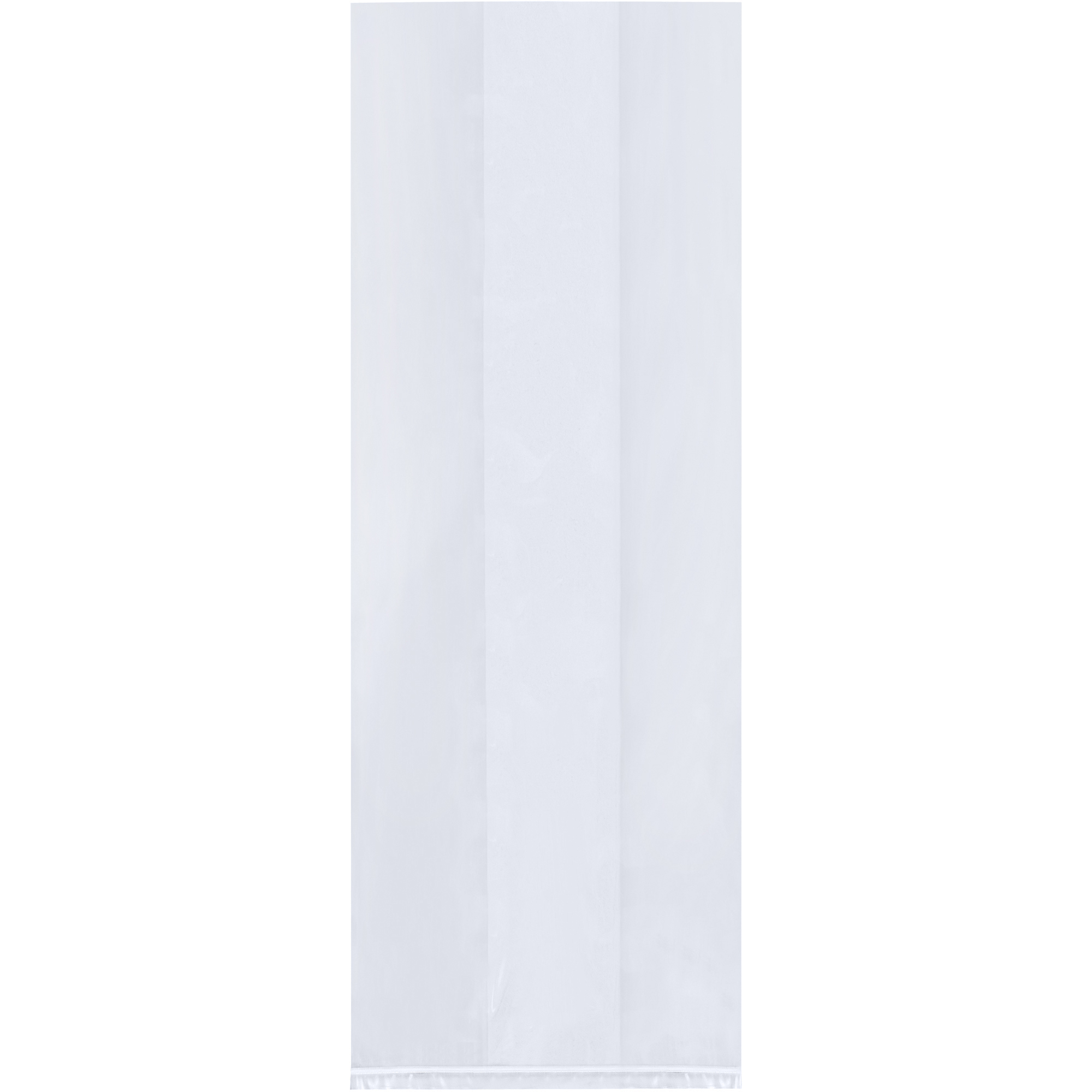 Gusseted 1.5 Mil Polypropylene Poly Bags, 2 1/2" x 1 1/4" x 7 1/2", Clear, 2000/Case