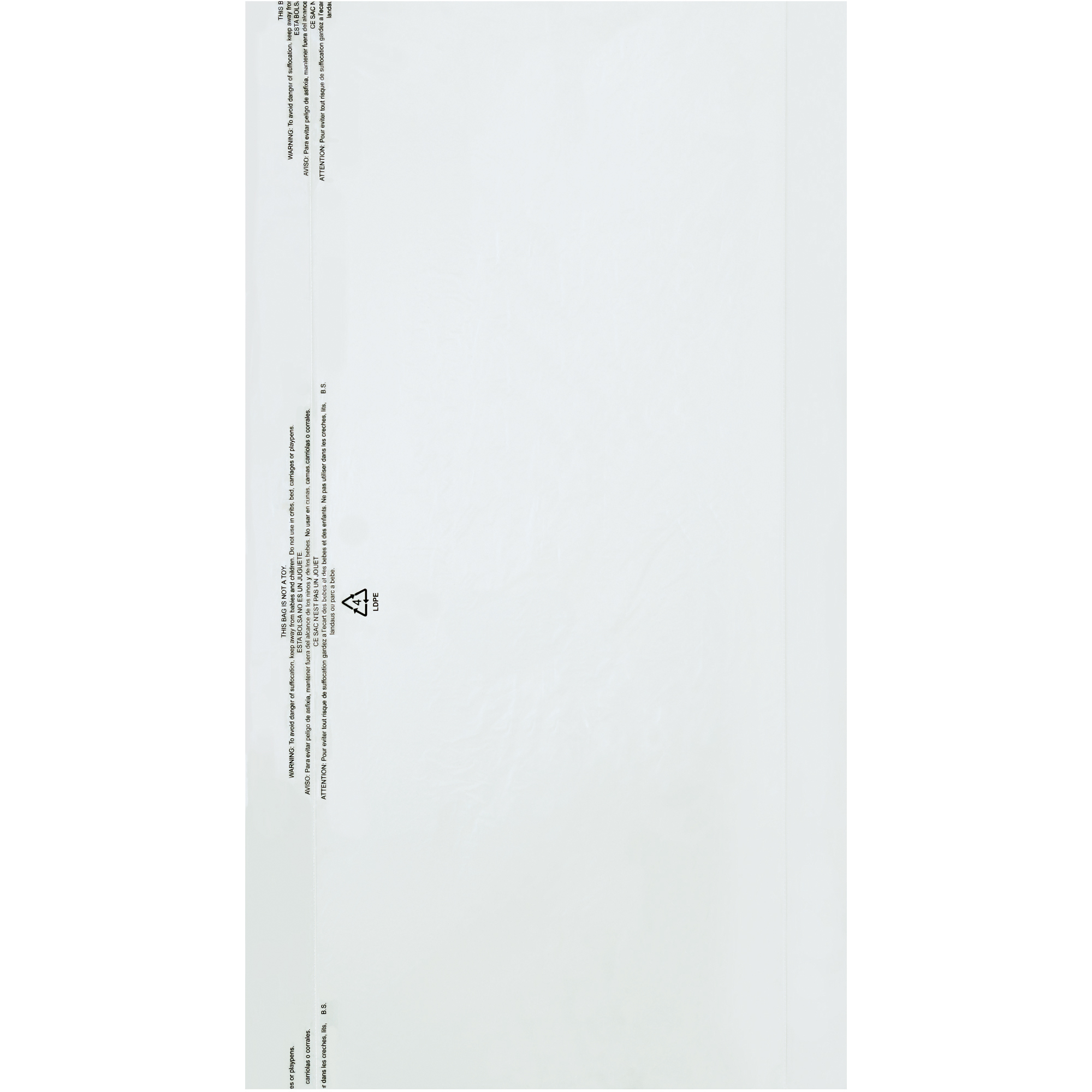 Garment Bags, 0.6 Mil, 21" x 7" x 40", Clear, 470/Roll