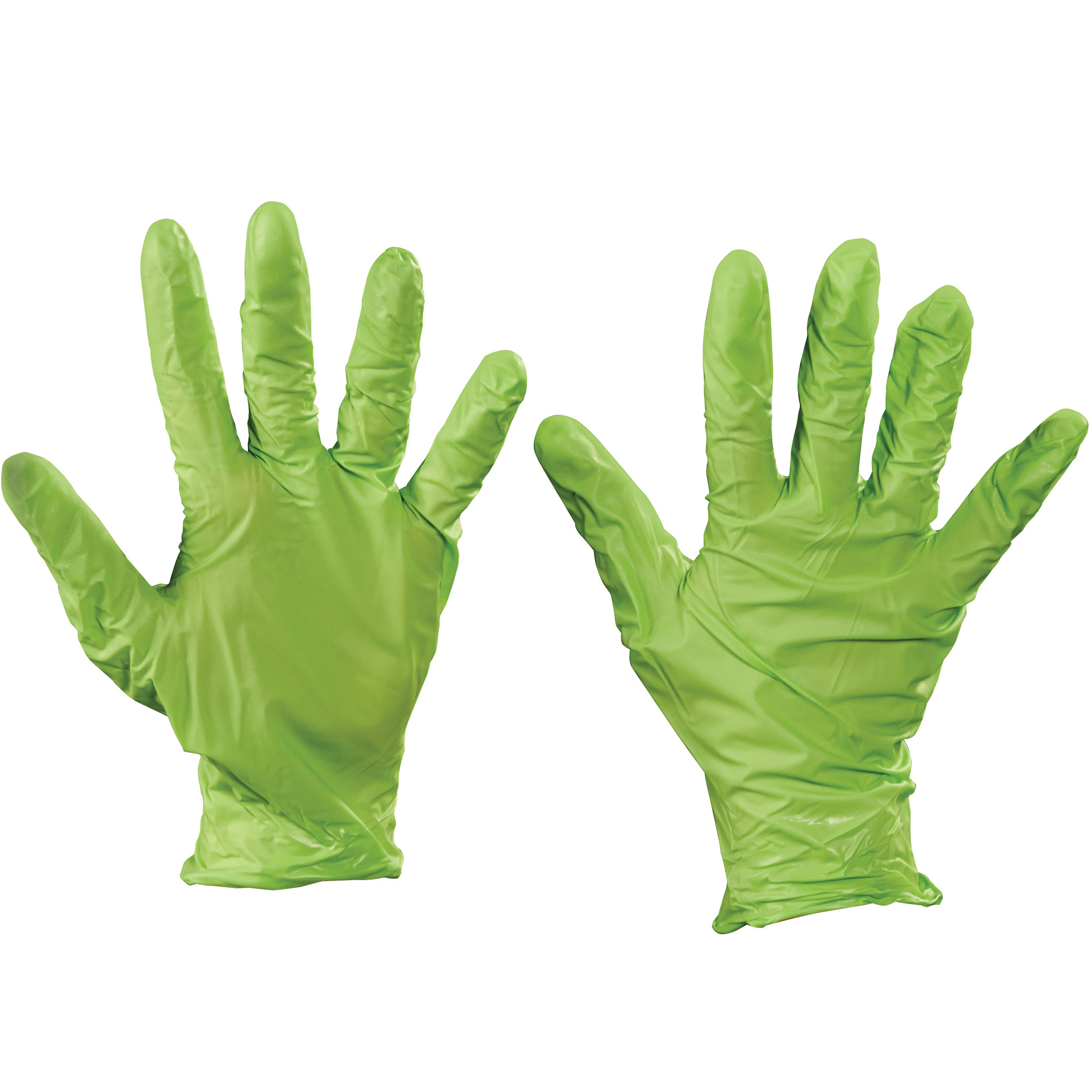 Best® N-Dex® Nitrile Gloves, Accelerator Free, Small, Green, 100/Case