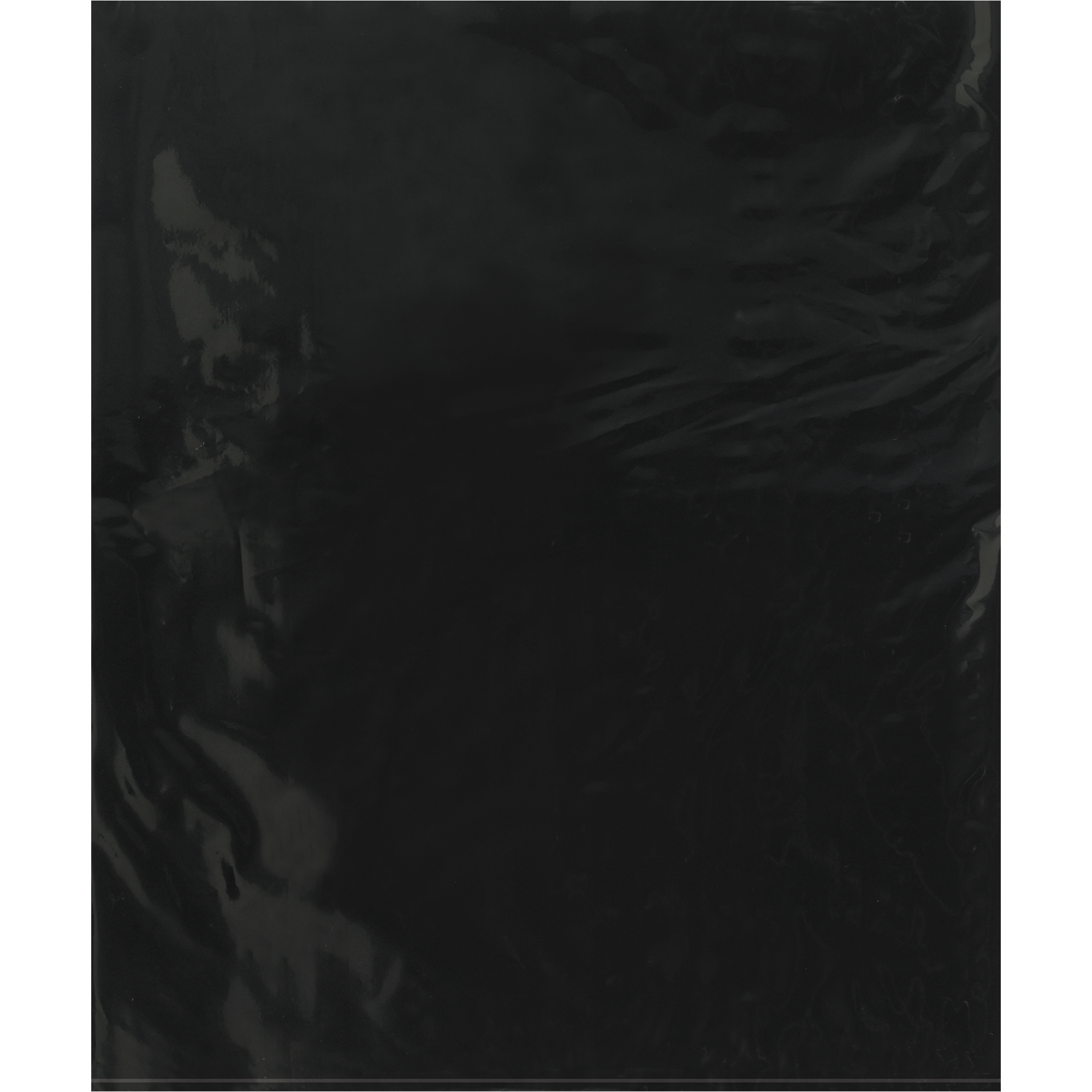Flat 2 Mil Poly Bags, 15" x 18", Black, 1000/Case
