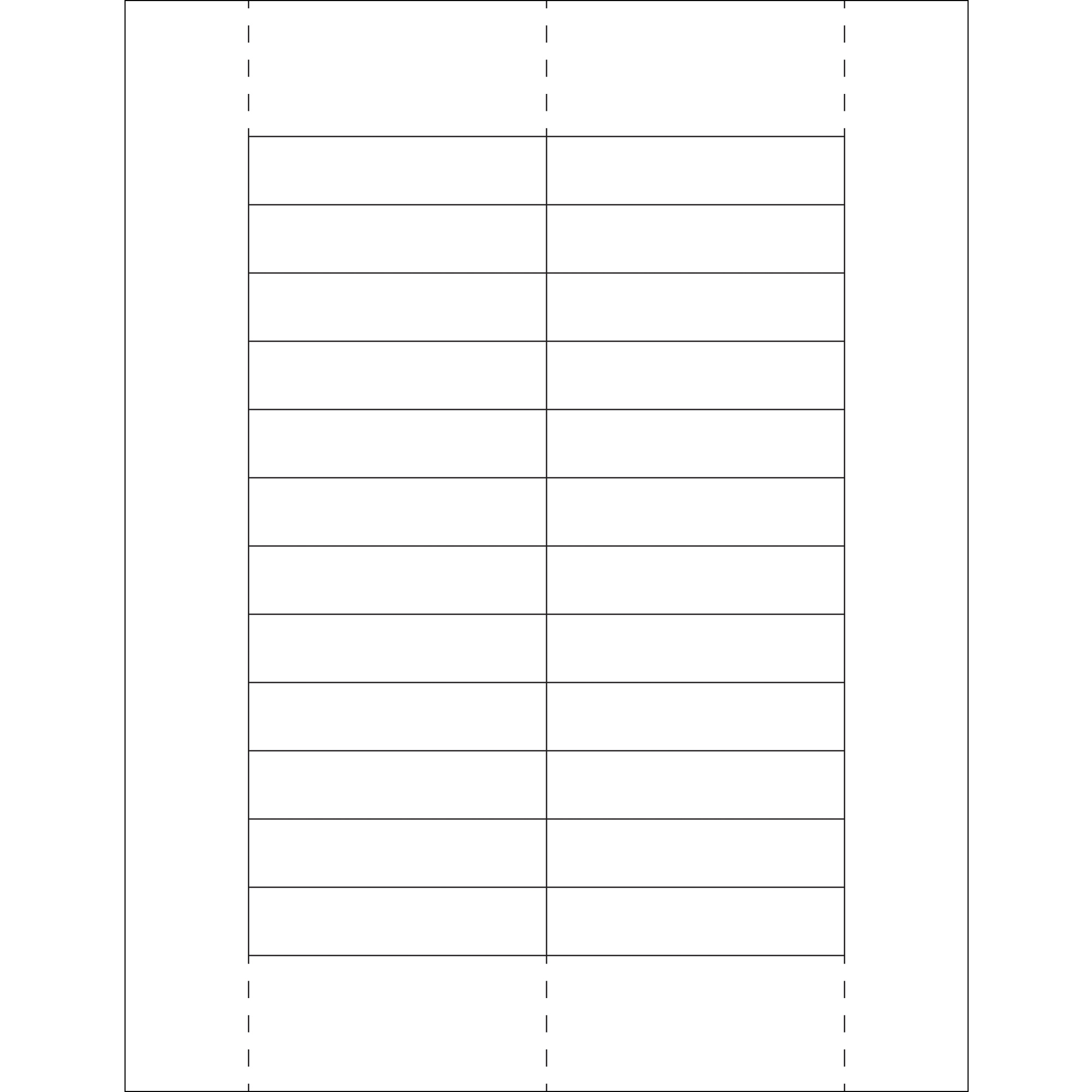 Plastic Label Holder Insert Cards, 11/16" x 3", White, 1200/Case
