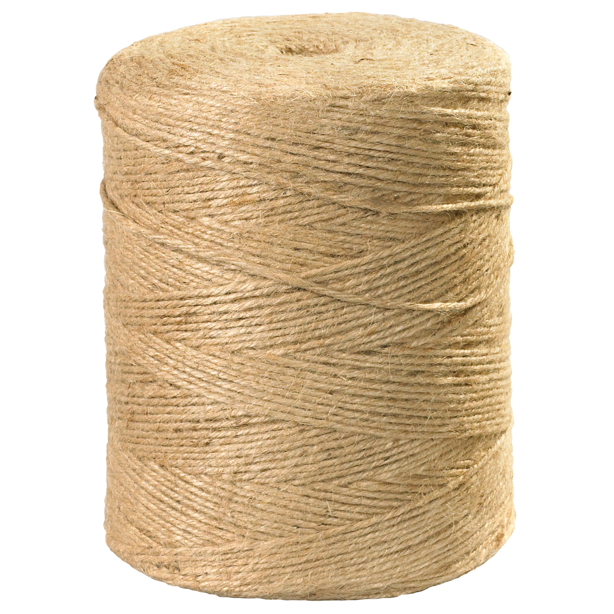 Jute Twine, 5-Ply, 140 lb, Natural, 3000'/Case