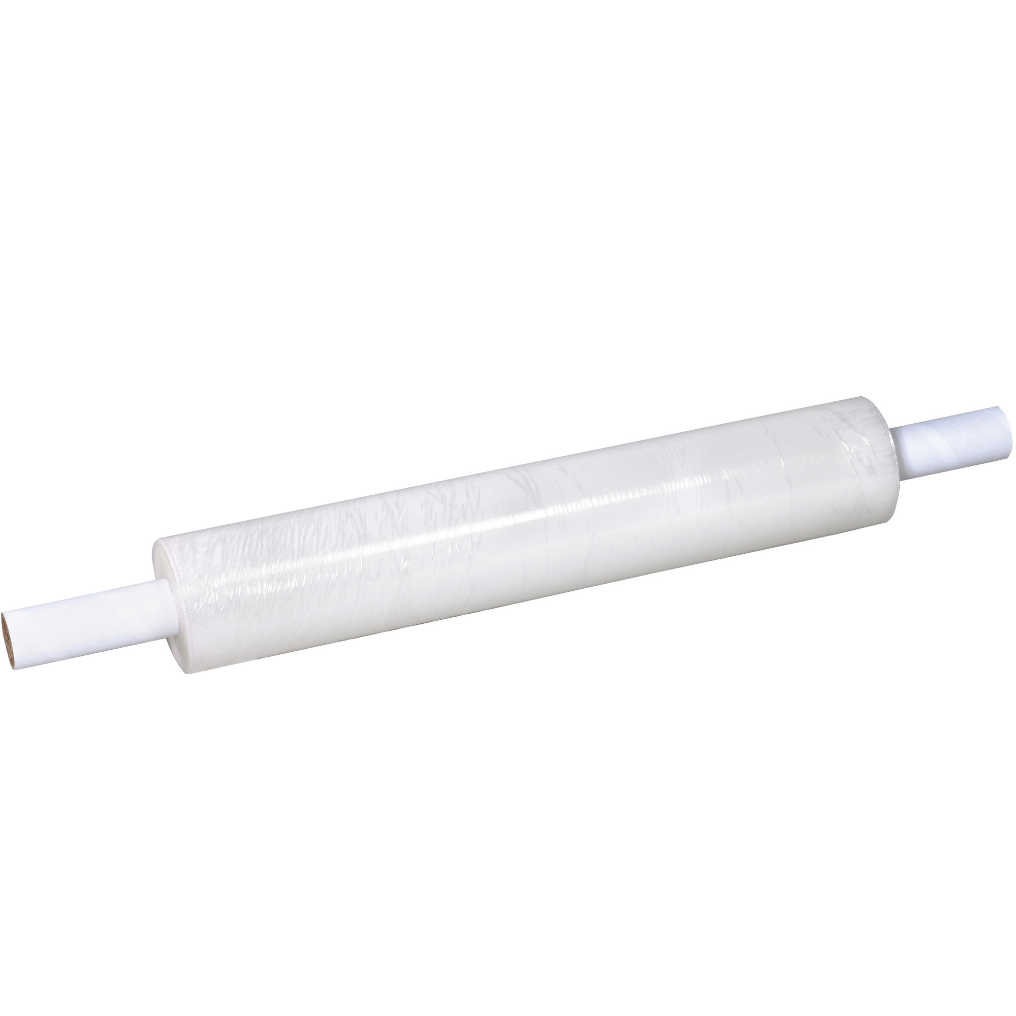 Extended Core Blown Stretch Film, 20" x 80 Gauge x 1000', Clear, 4/Case
