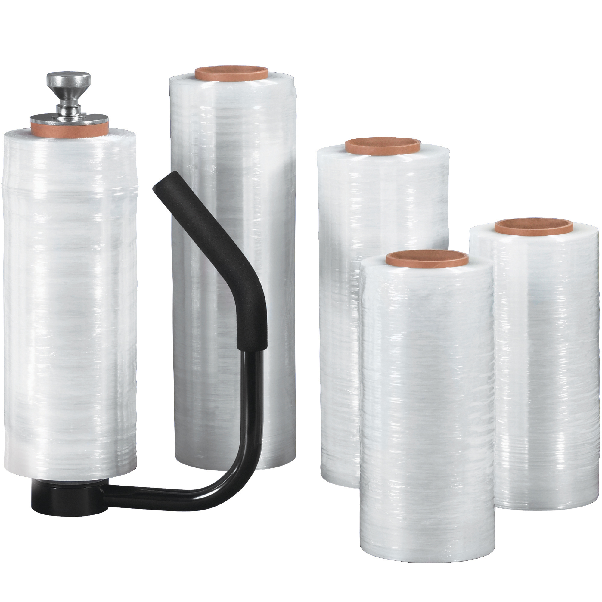 Cast Hand Stretch Film, 18" x 90 Gauge x 1500', Clear, 4/Case