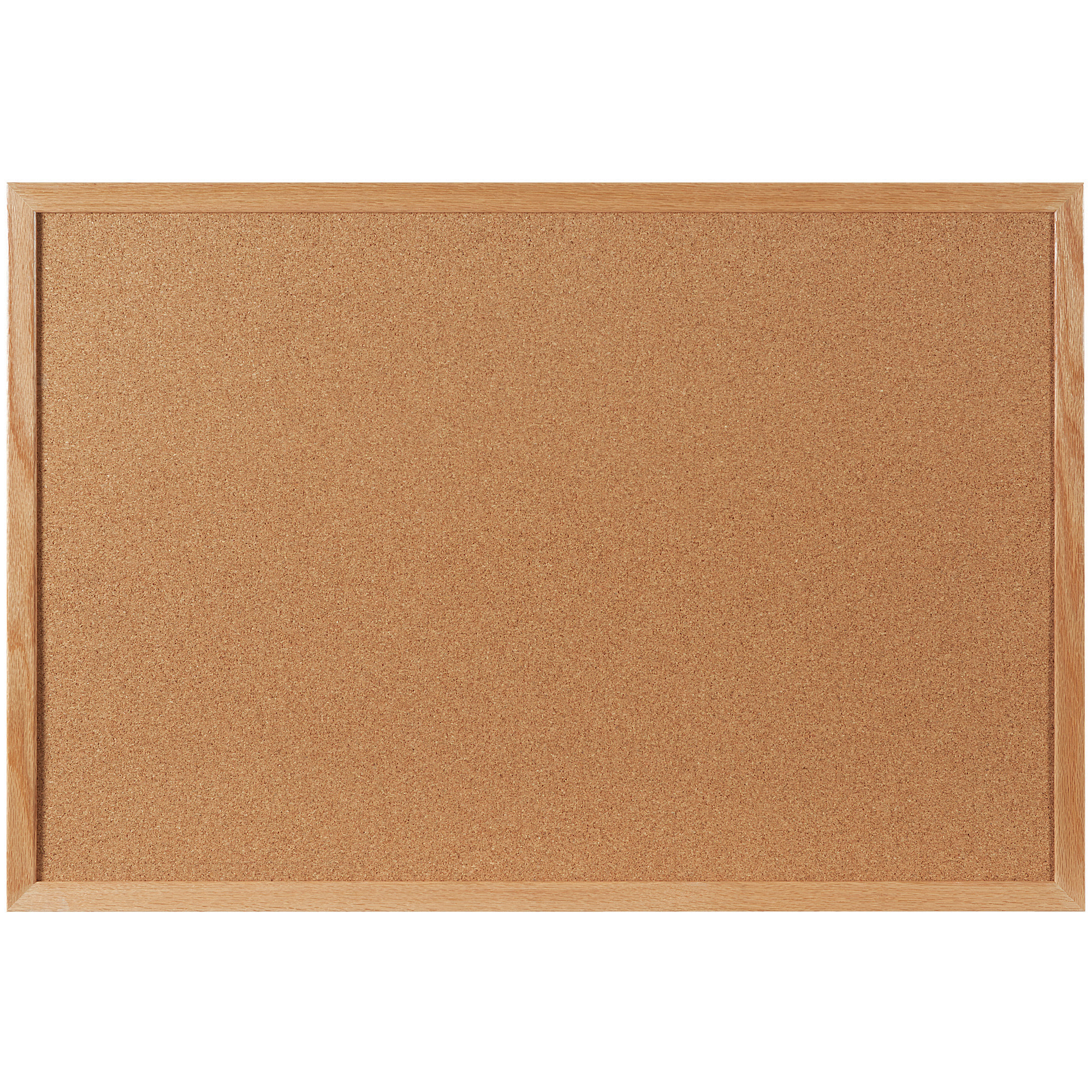 Cork Board with Oak Frame, 4' x 3', Brown, 1/Each