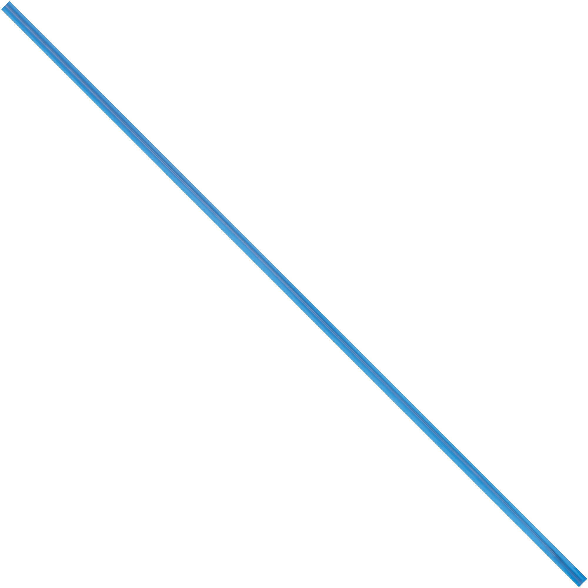 Plastic Twist Ties, 4" x 5/32", Blue, 2000/Case