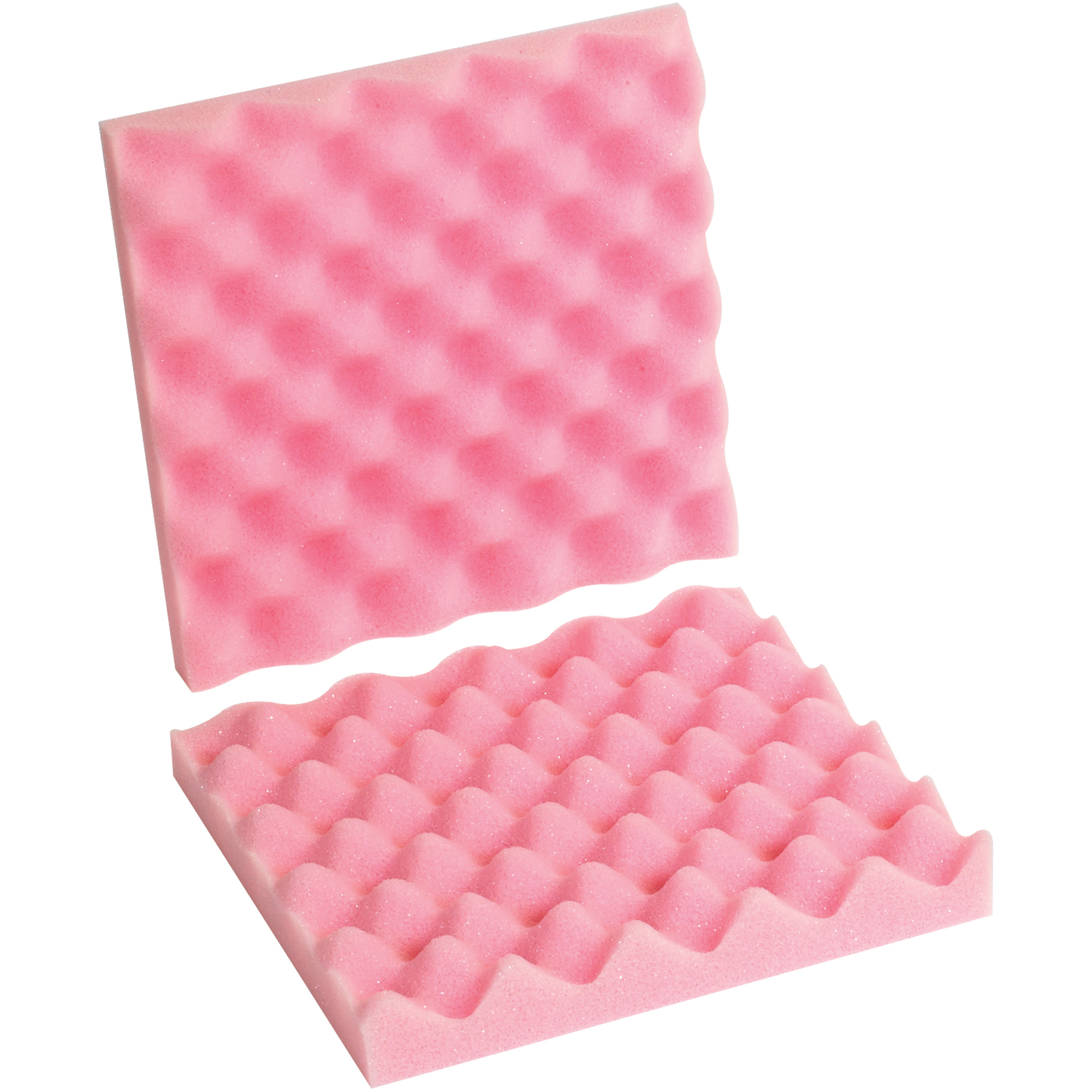 Anti-Static Convoluted Foam Sets, 10" x 10" x 2", Pink, 24/Sets per Case