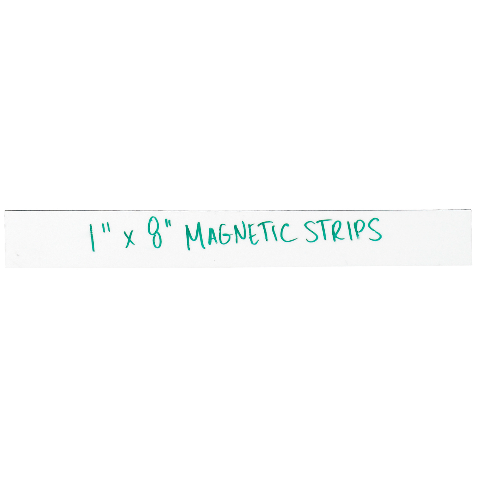 Warehouse Labels, Magnetic Strips, 1" x 8", White, 25/Case