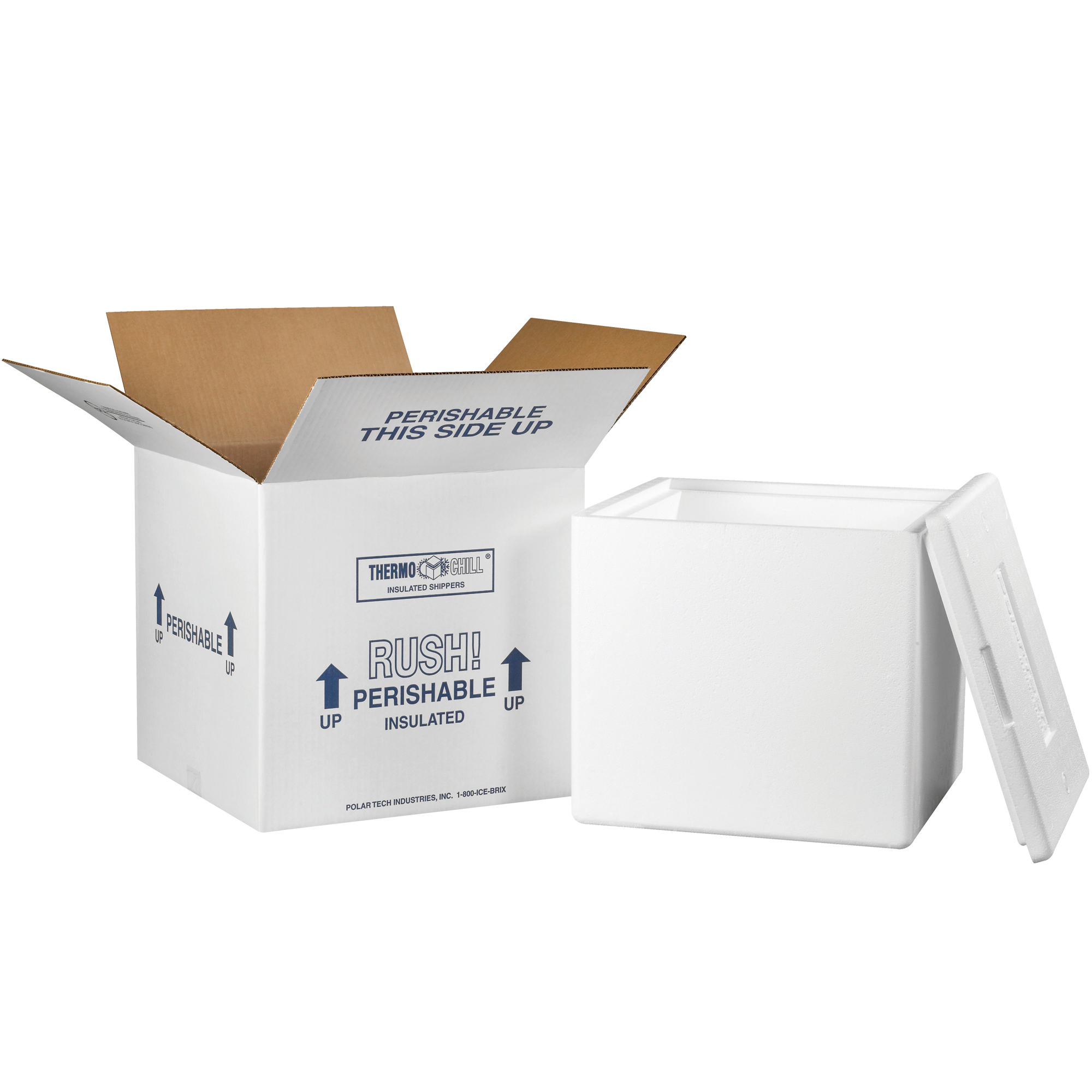 Insulated Shipping Kits, 13" x 13" x 12 1/2", White, 1/Case