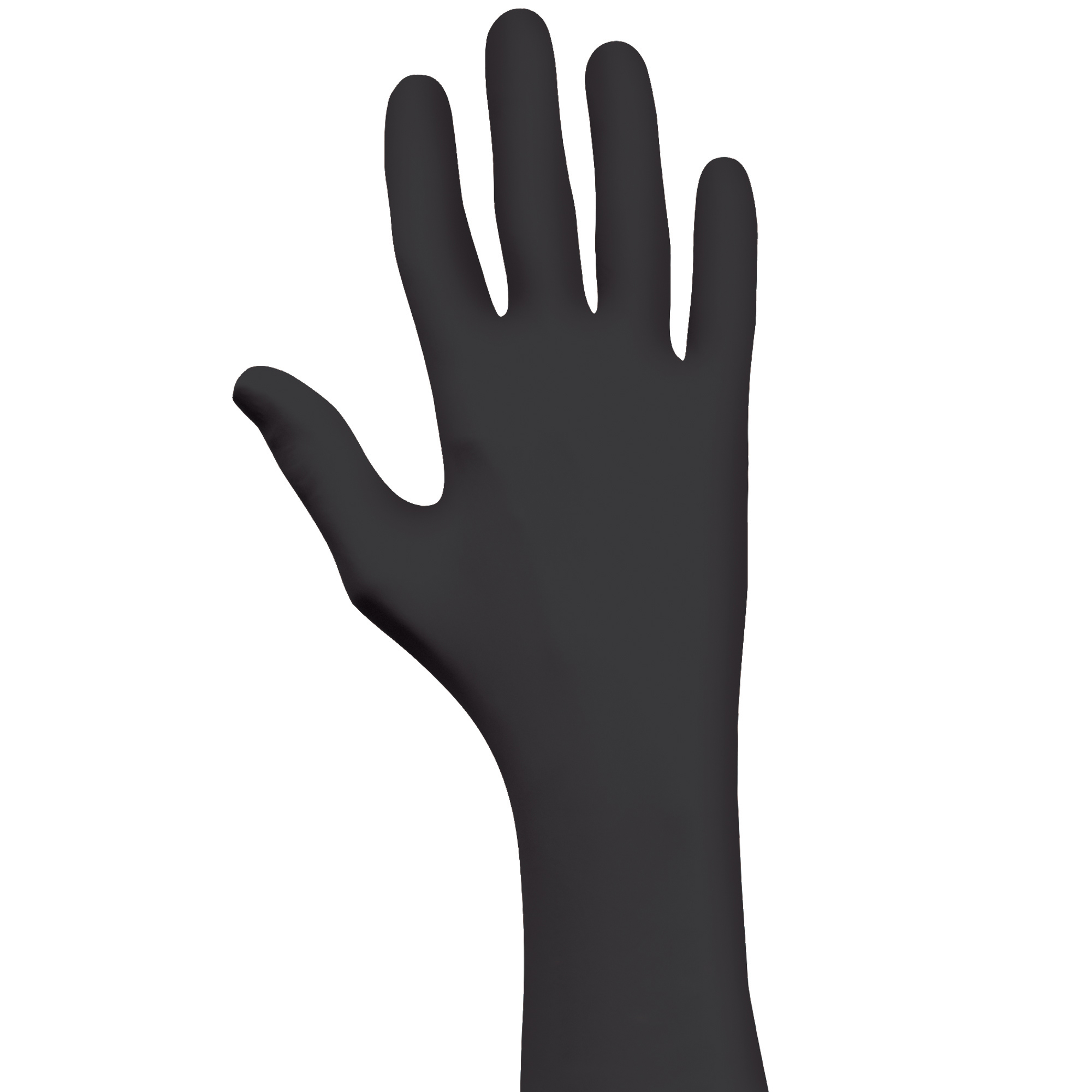 Best® Nighthawk™ Nitrile Gloves, Extended Cuff, Xlarge, Black, 50/Case