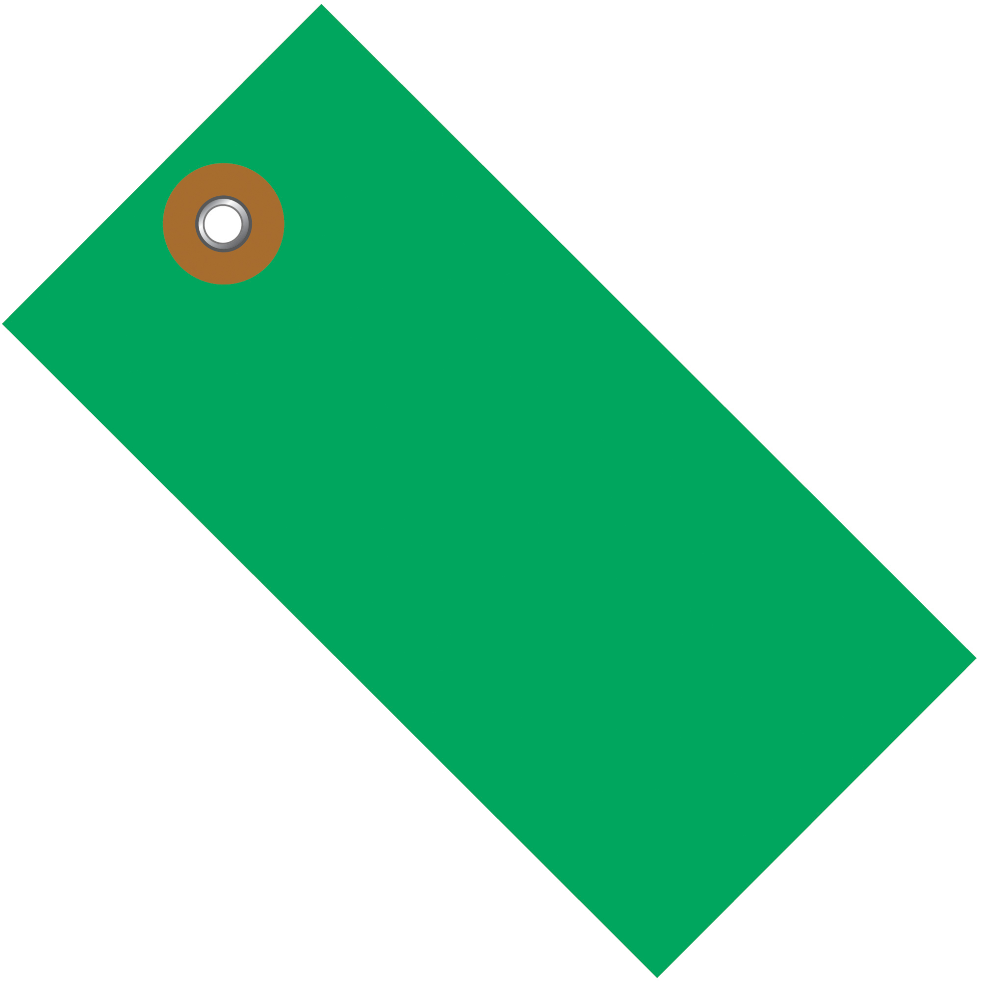 Tyvek® Shipping Tags, 6 1/4" x 3 1/8", Green, 100/Case
