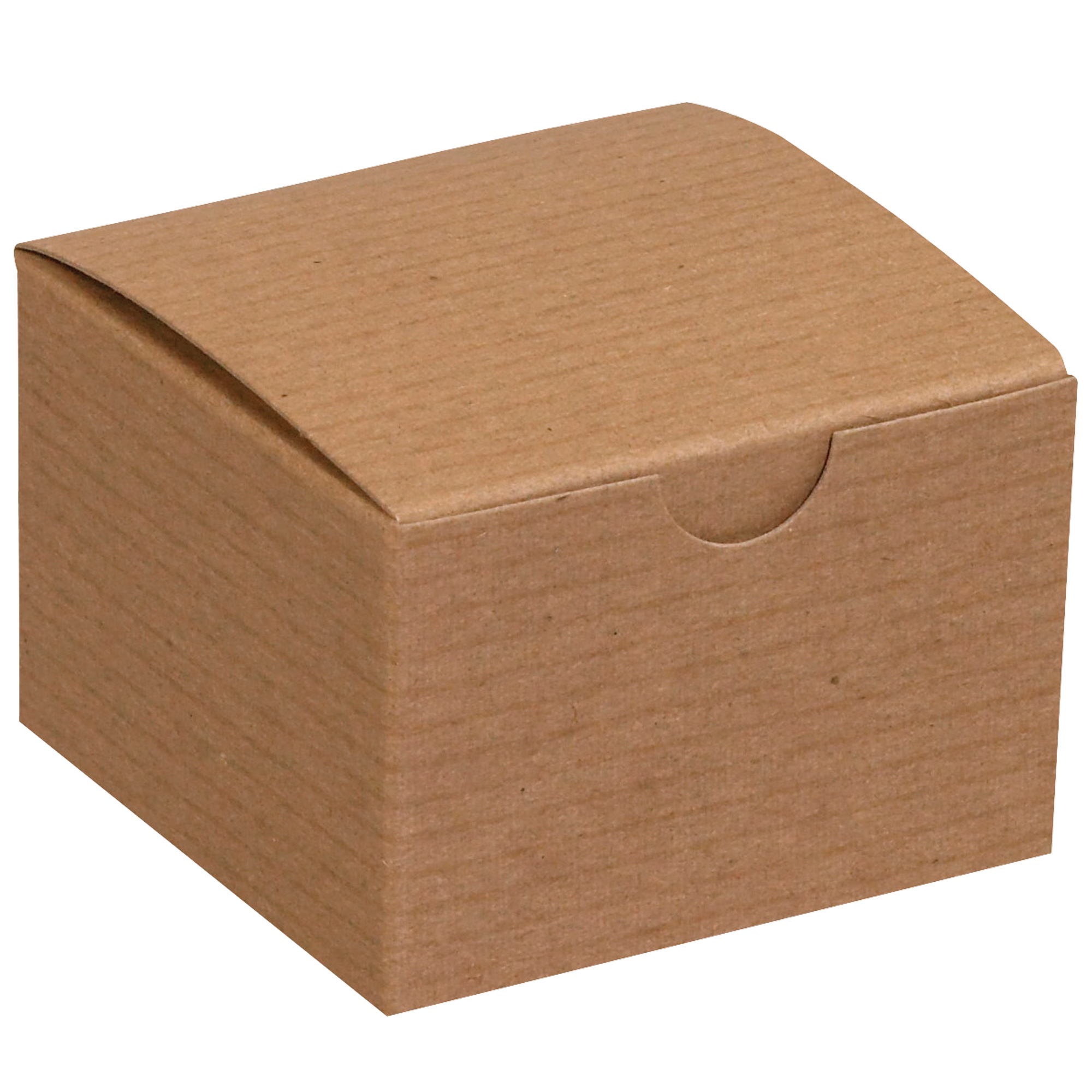Gift Boxes, 3" x 3" x 2", Kraft, 100/Case