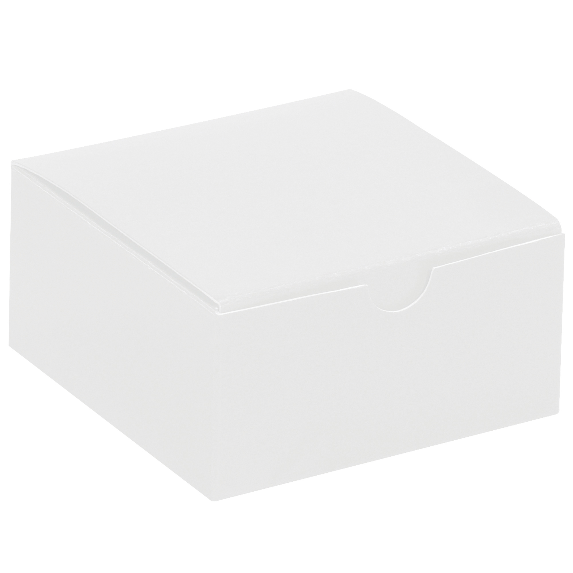 Gift Boxes, 4" x 4" x 2", White, 100/Case