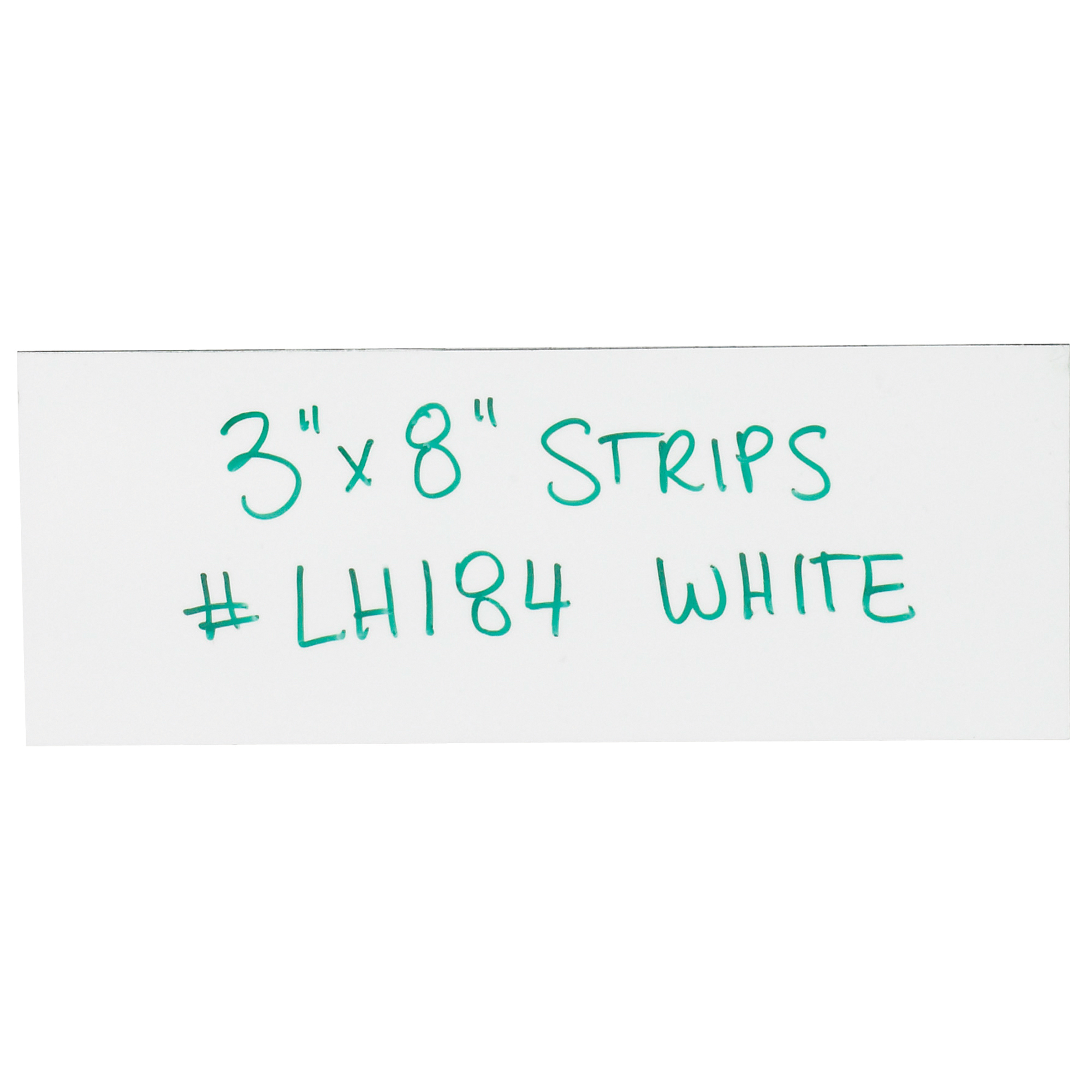 Warehouse Labels, Magnetic Strips, 3" x 8", White, 25/Case