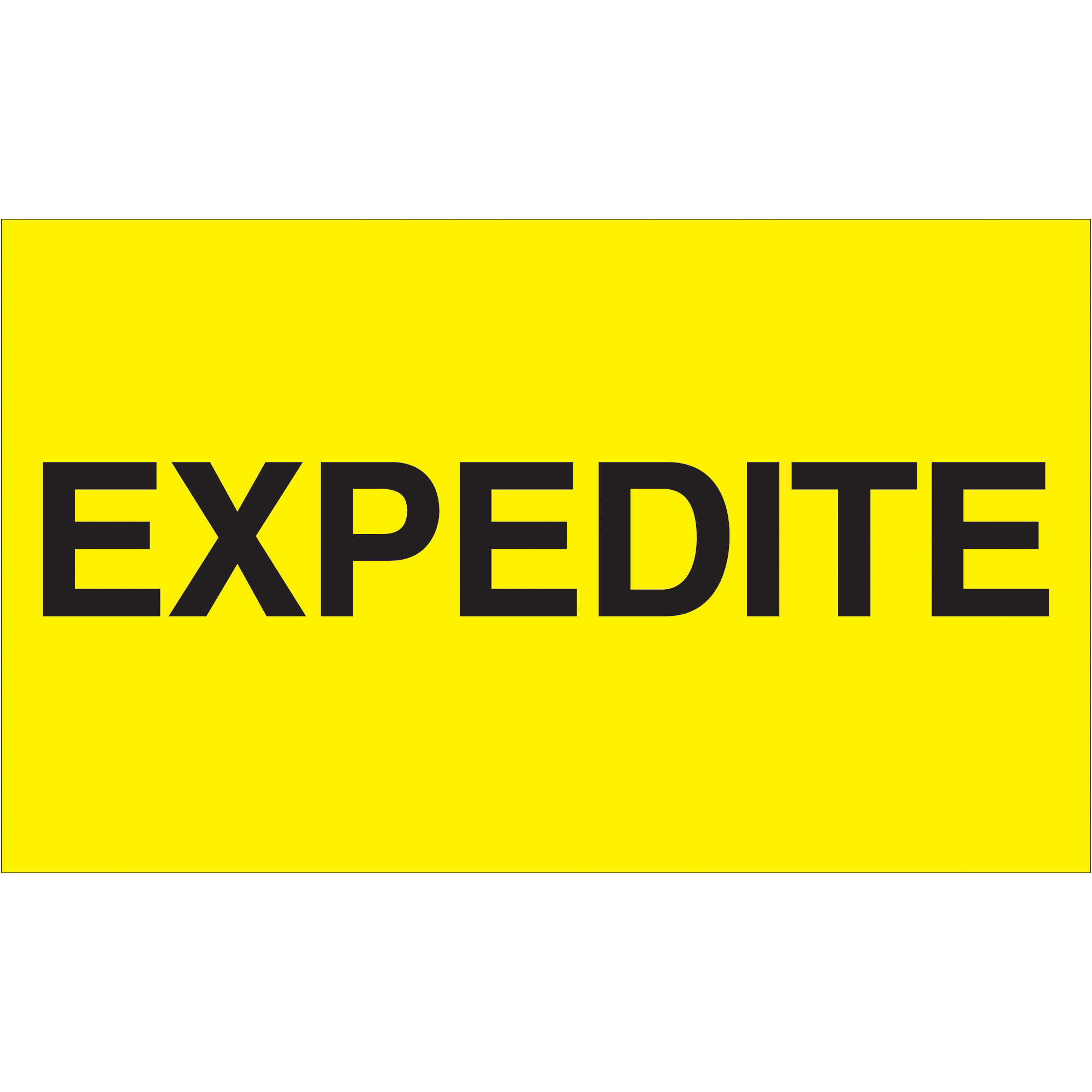 Tape Logic® Labels, "Expedite", 3" x 5", Fluorescent Yellow, 500/Roll